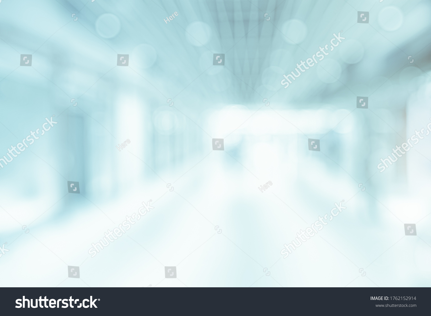 Blurred Medical Background Modern Hospital Hall Stock Photo 1762152914 ...