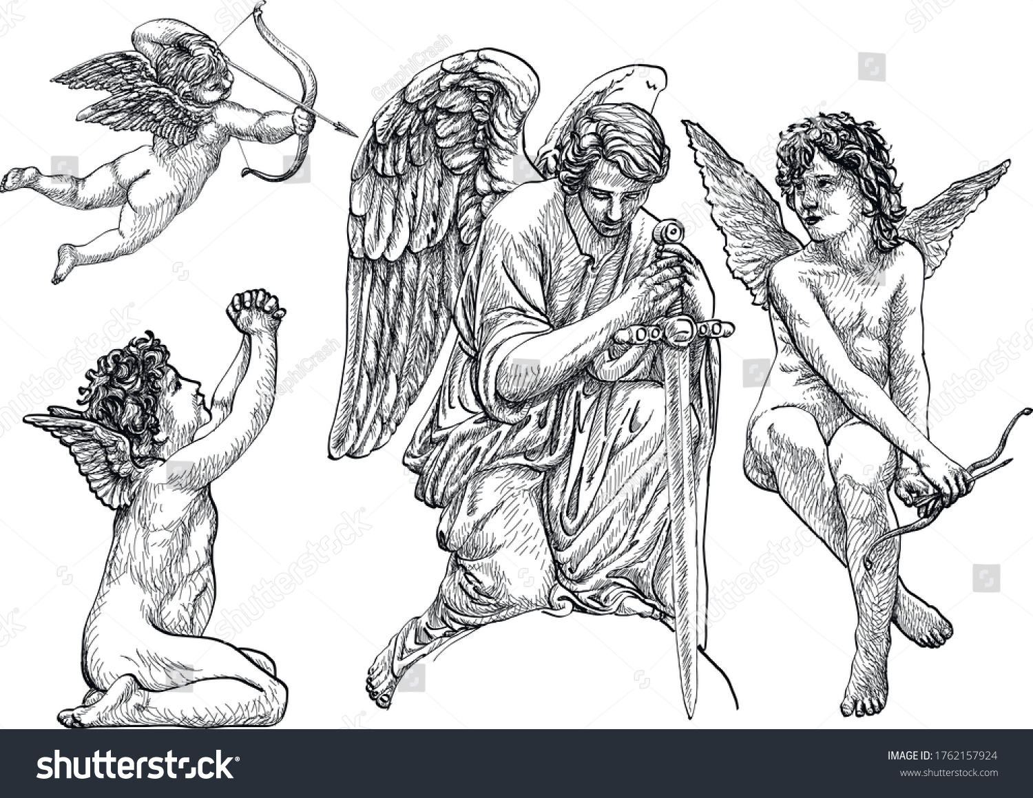 224 Renaissance Cupid Stock Vectors, Images & Vector Art | Shutterstock