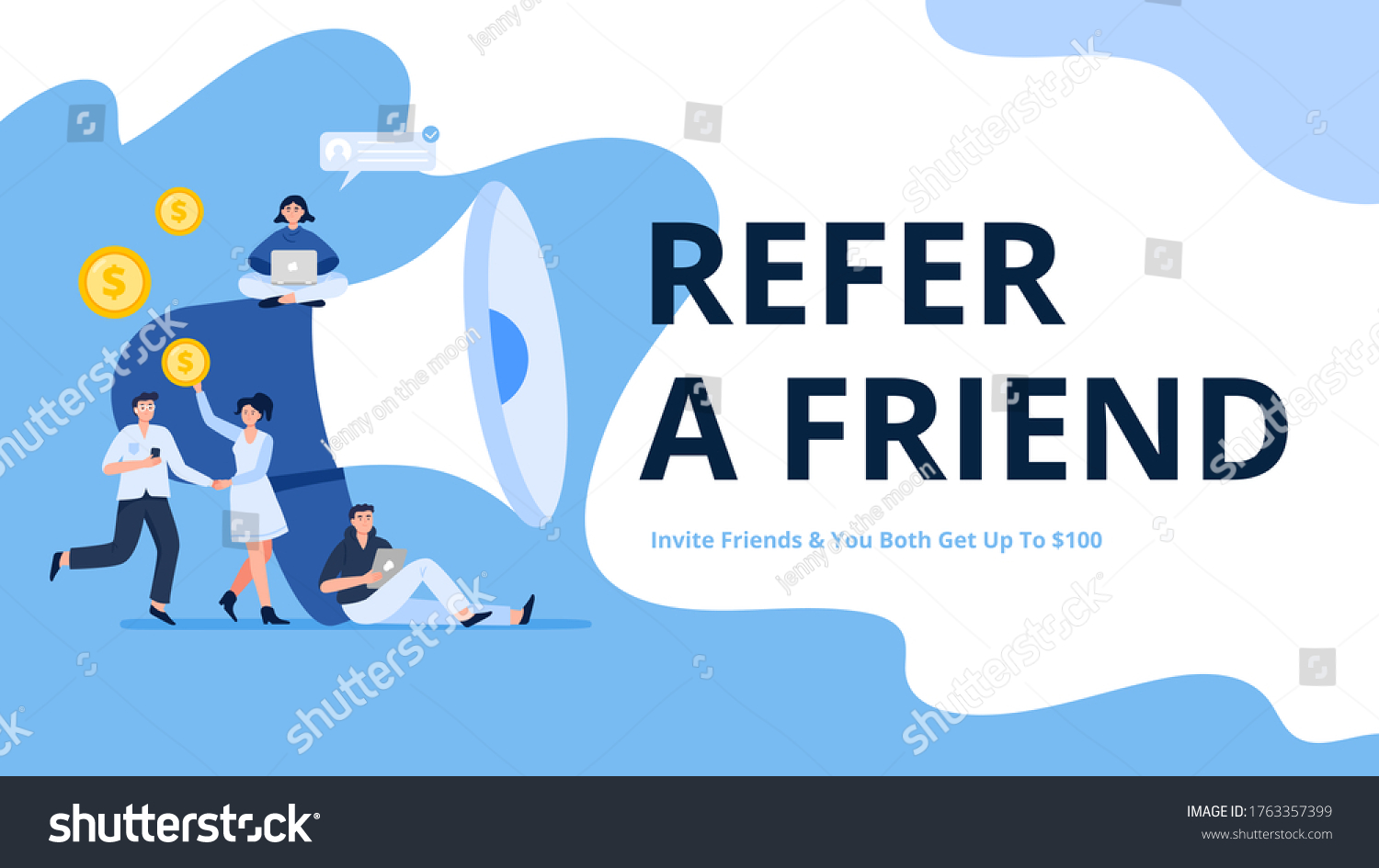 32,245 Invite Friend Banner Images, Stock Photos & Vectors | Shutterstock