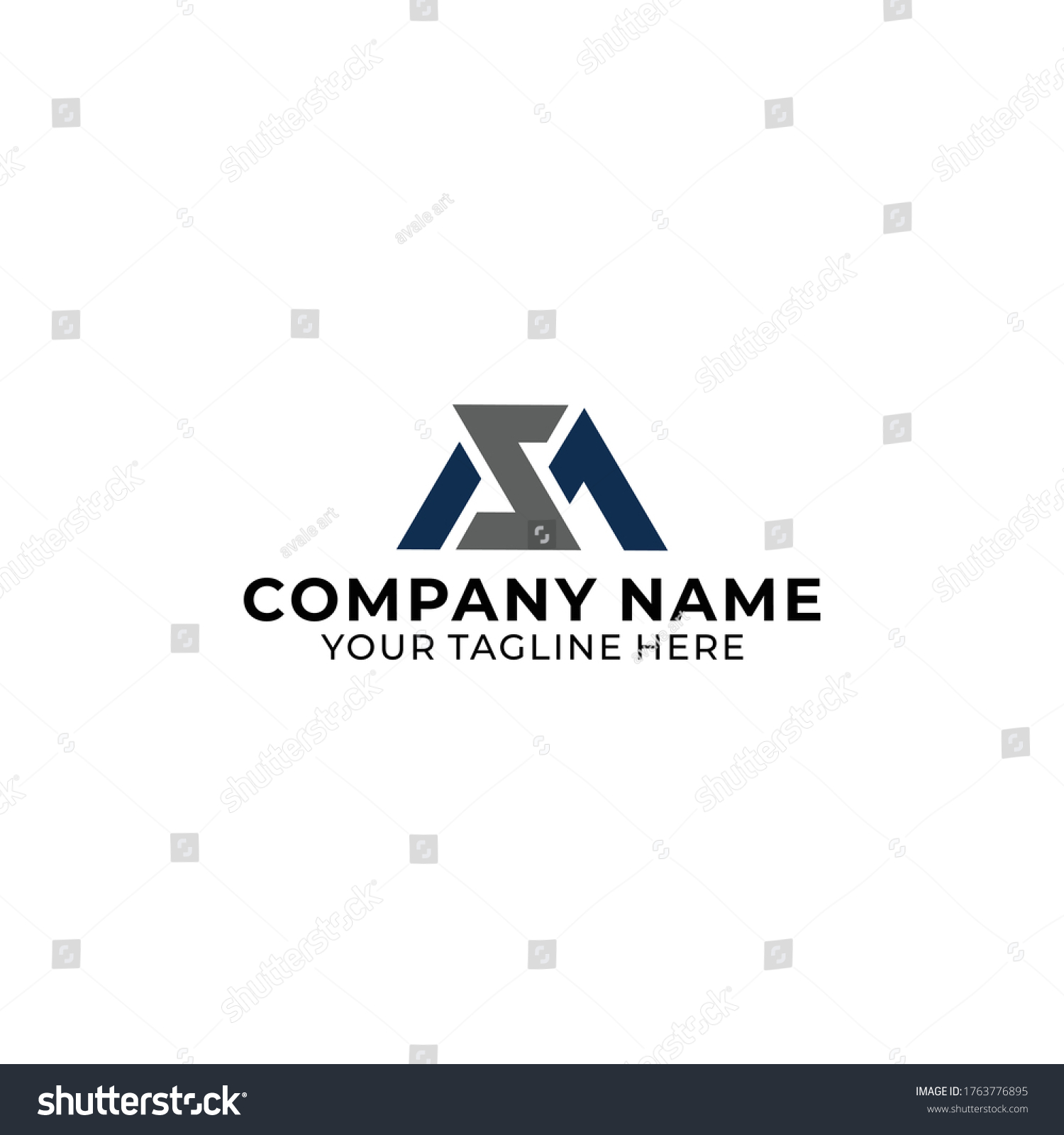 Abstract Letter Ms Logo Vector Stock Vector (Royalty Free) 1763776895 ...