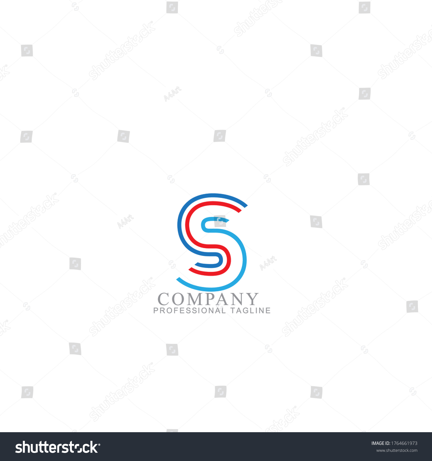 Vector Blue Letter S Logo Templates Stock Vector (Royalty Free ...