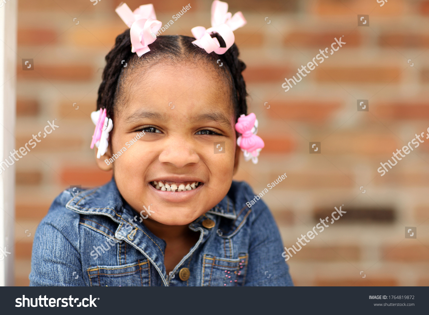 One Little Girl Huge Smile Stock Photo 1764819872 | Shutterstock