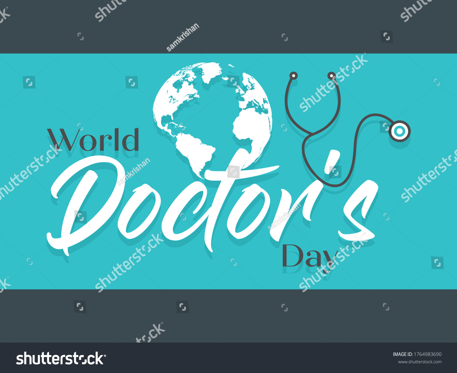 World Doctors Day Creative Design Stock Vector (Royalty Free