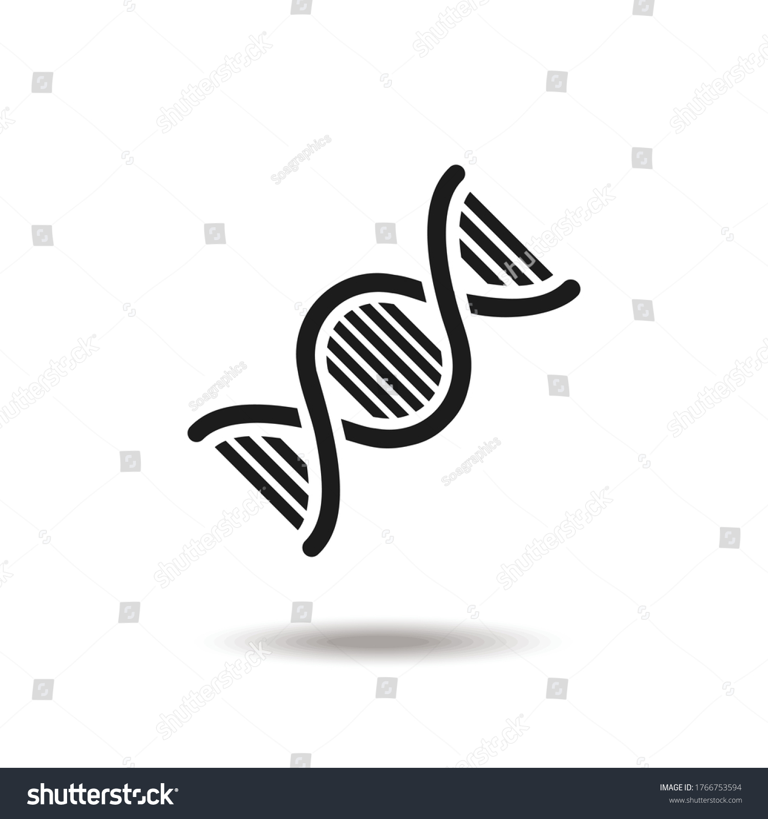 Adn Icon Vector Logo Template Stock Vector (Royalty Free) 1766753594 ...