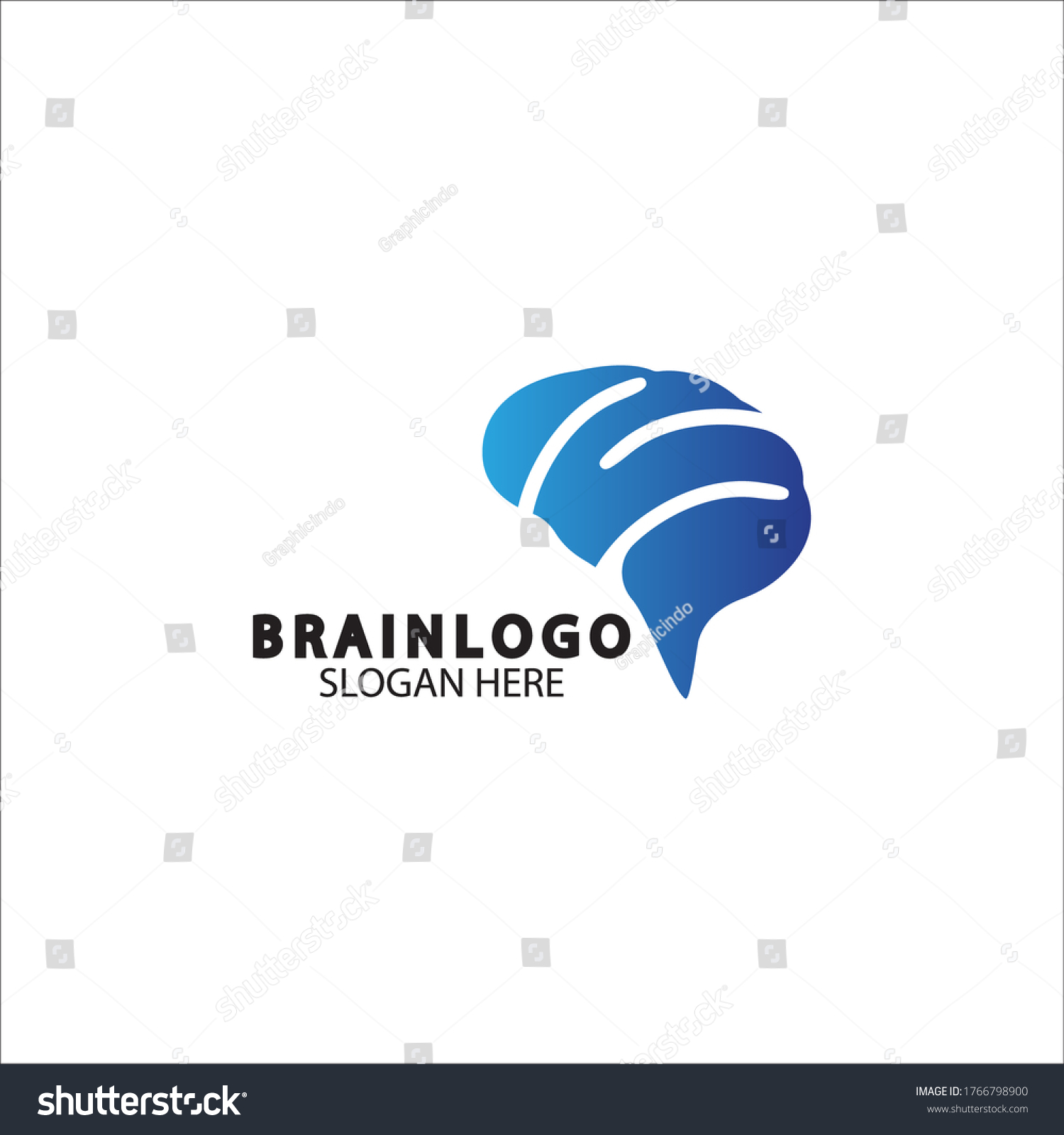 Brain Logo Designs Concept Vector Health Stock Vector (Royalty Free ...