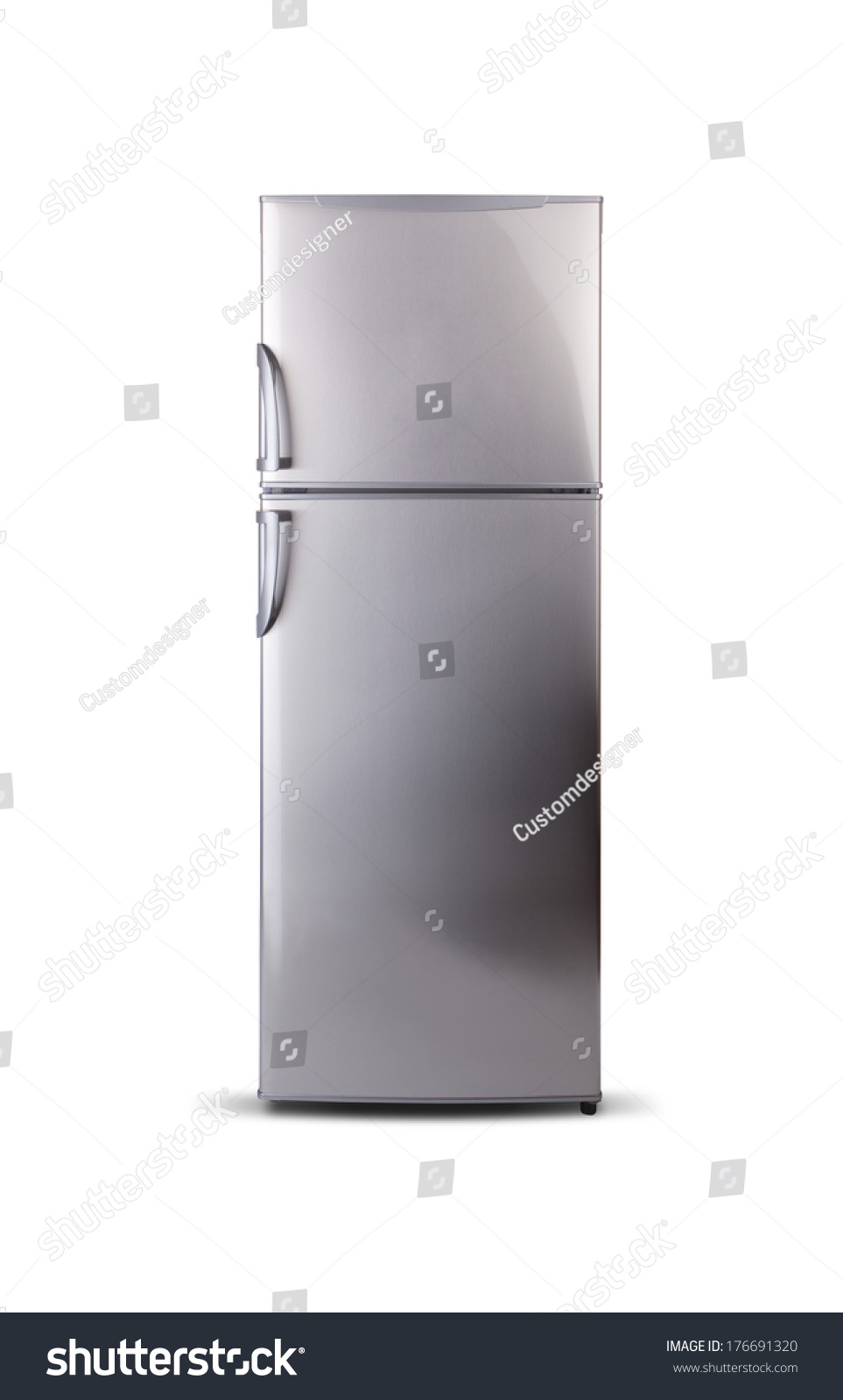 Stock Photo Stainless Steel Refrigerator 176691320 