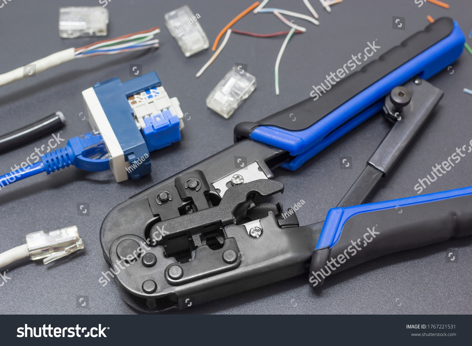 Lan Cable That Reached Rj45 Header Stock Photo 1767221531 | Shutterstock