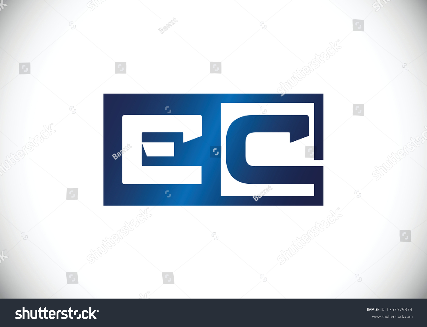 Initial Monogram Letter E C Logo Stock Vector (Royalty Free) 1767579374 ...