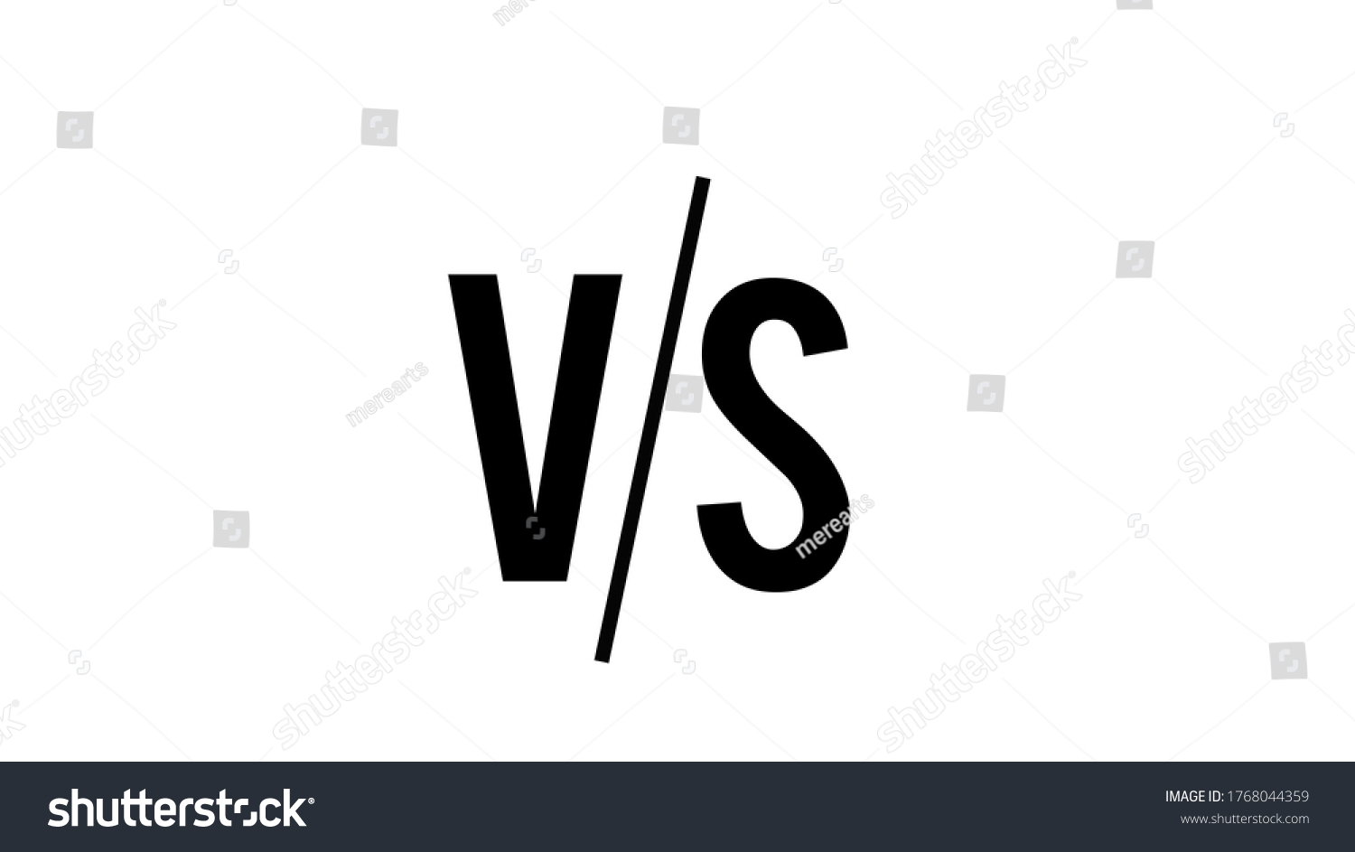 Versus Letters Vs Logo Illustration Stock Illustration