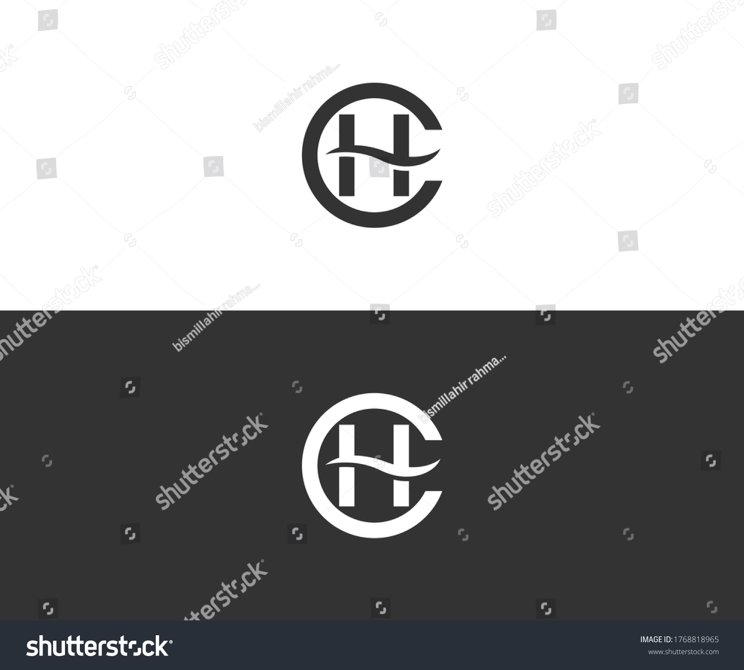 Ch Logo Design Vector Format Stock Vector (Royalty Free) 1768818965 ...