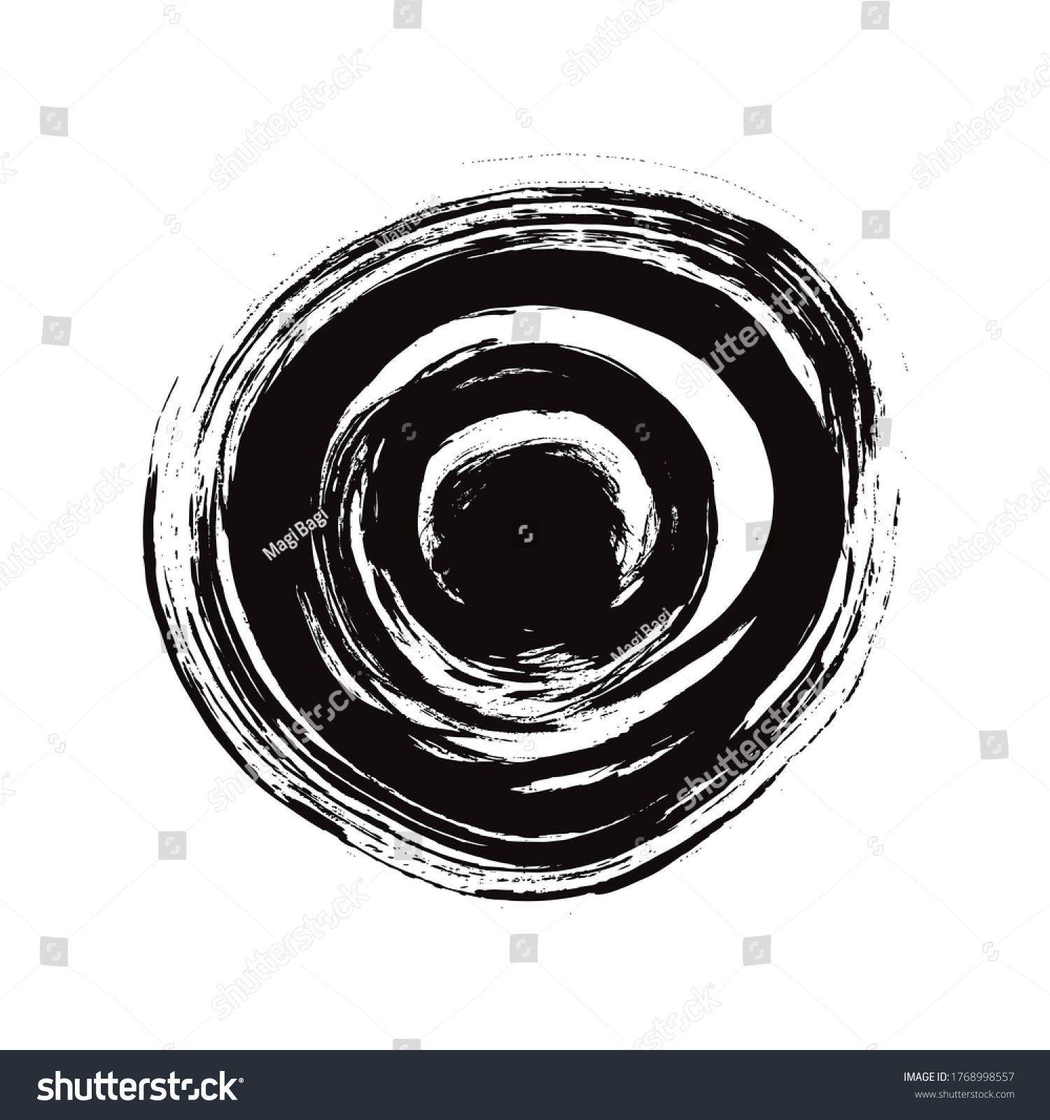 Black Circles Grunge Background Vector Illustration Stock Vector ...