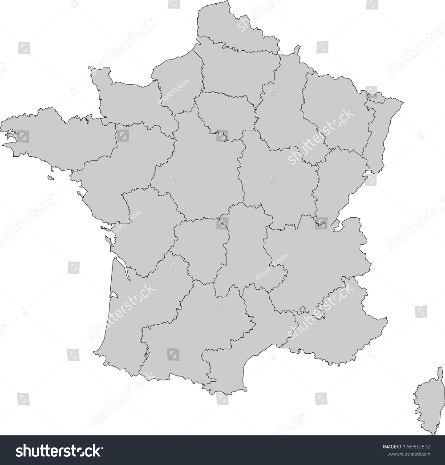 France Map Europe Vector Ancient Map Stock Vector (Royalty Free ...