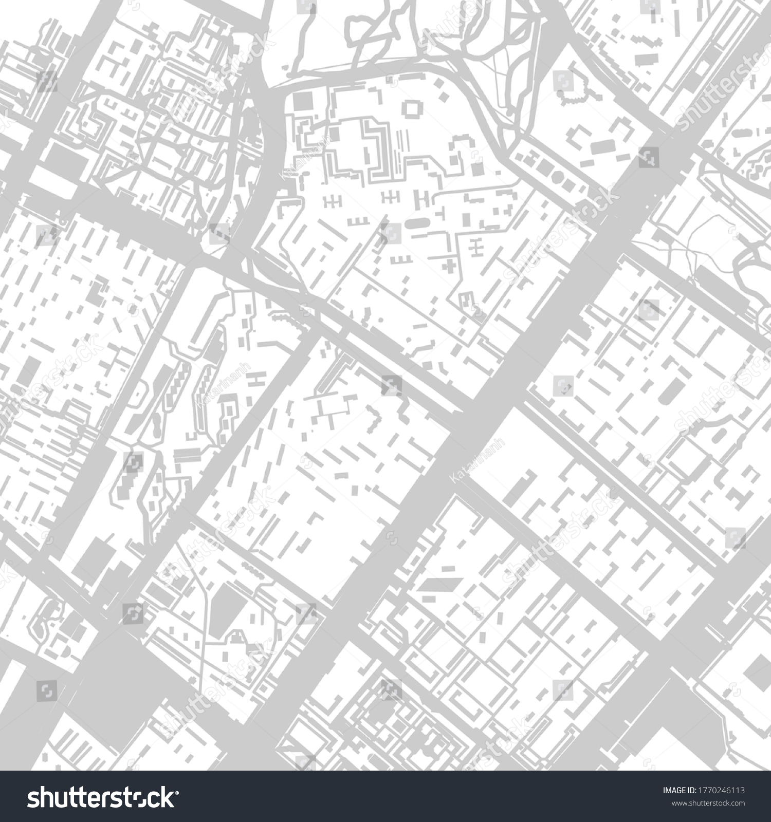 Street Map Town Background Gray Street Stock Vector (Royalty Free ...