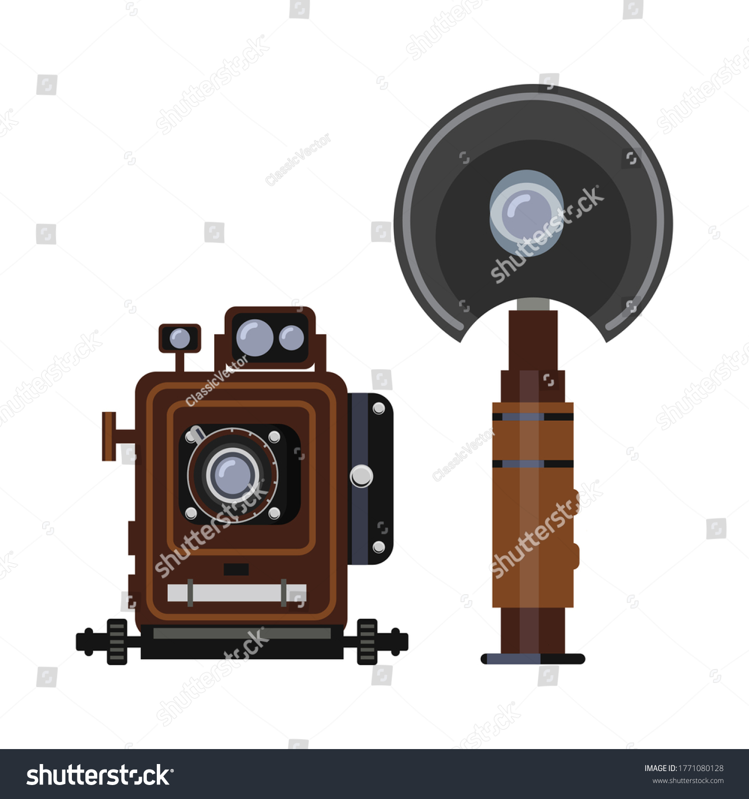 Vector Retro Camera Flash Isolated On Stock Vector Royalty Free 1771080128 Shutterstock Vector Retro Camera Flash Isolated On Stock Vector Royalty Free 1771080128 Shutterstock