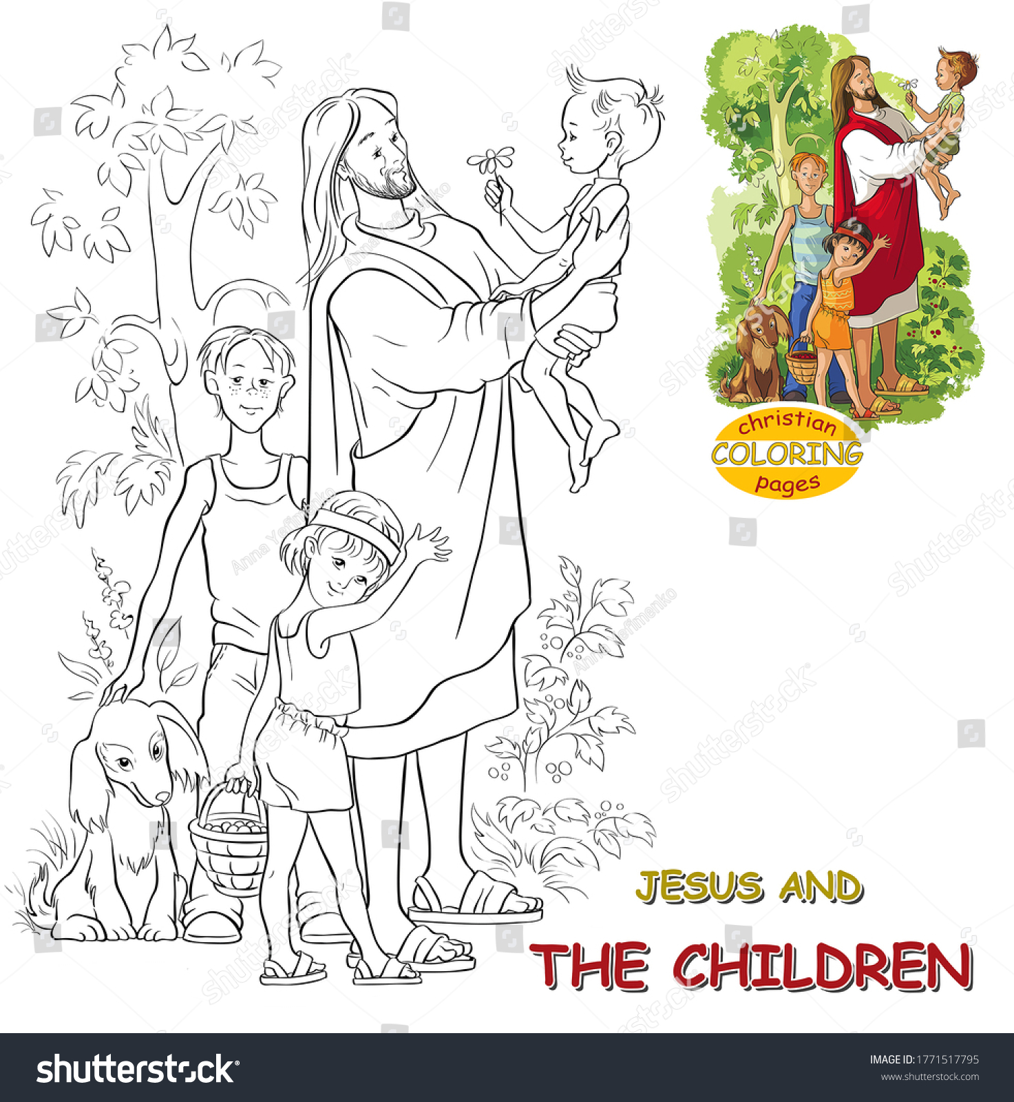 childrens christrian coloring pages