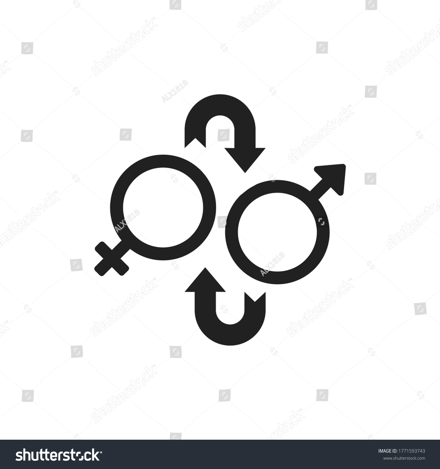 Sex Reassignment Surgery Black Glyph Icon Stock Vector Royalty Free 1771593743 Shutterstock 