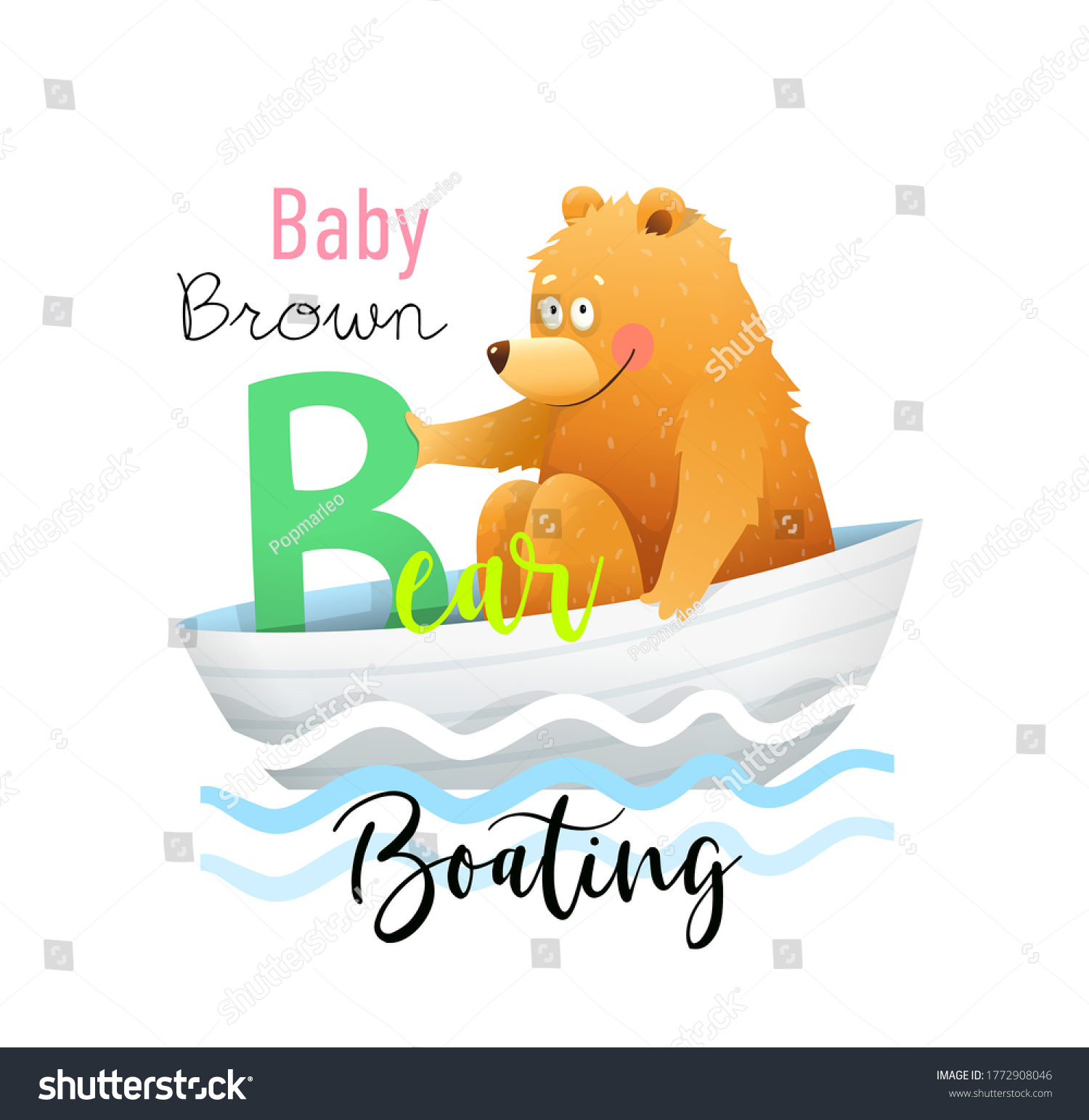 Cute Alphabet Kids Education Study Fun Stock Vector (Royalty Free ...