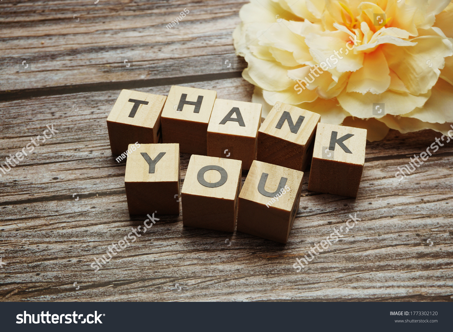 Thank You Alphabet Letters Space Copy Stock Photo 1773302120 | Shutterstock