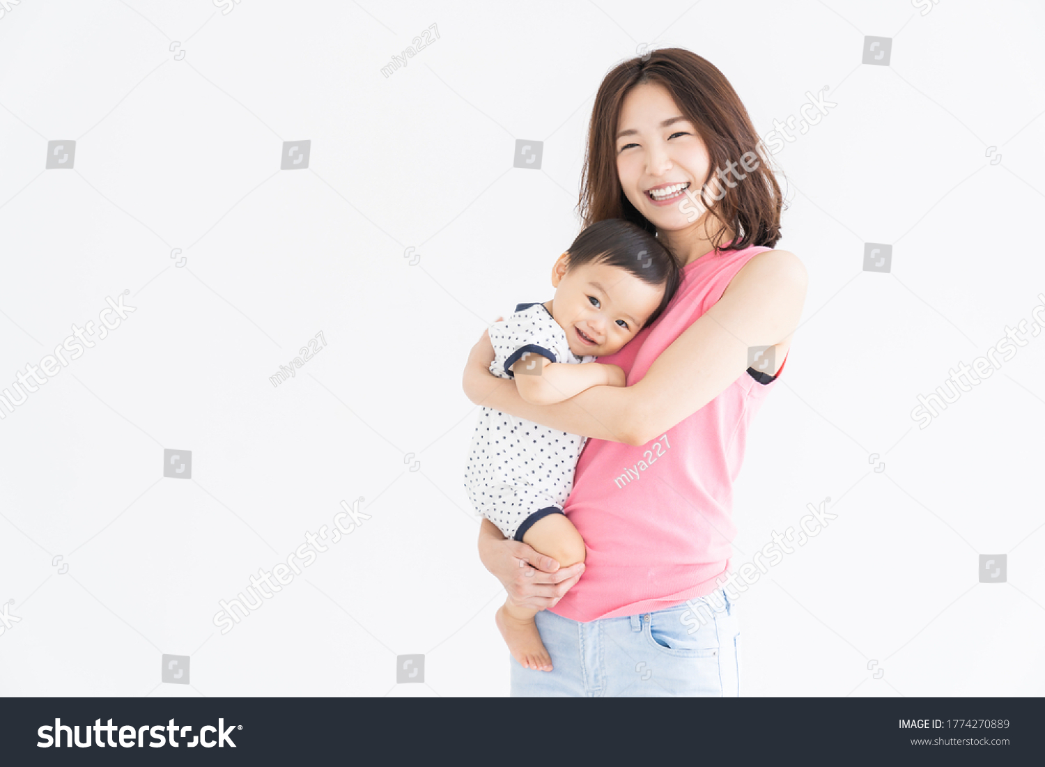 Young Asian Mother Baby Stock Photo 1774270889 