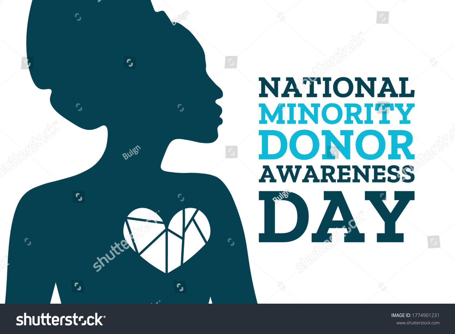 National Minority Donor Awareness Day August Stock Vector (Royalty Free ...