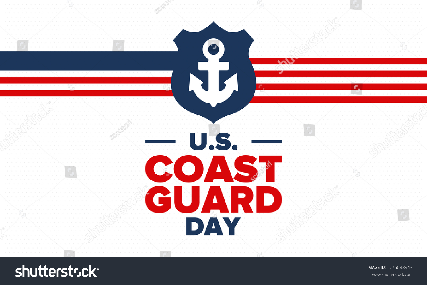 Us Coast Guard Day United States Stock Vector (Royalty Free) 1775083943