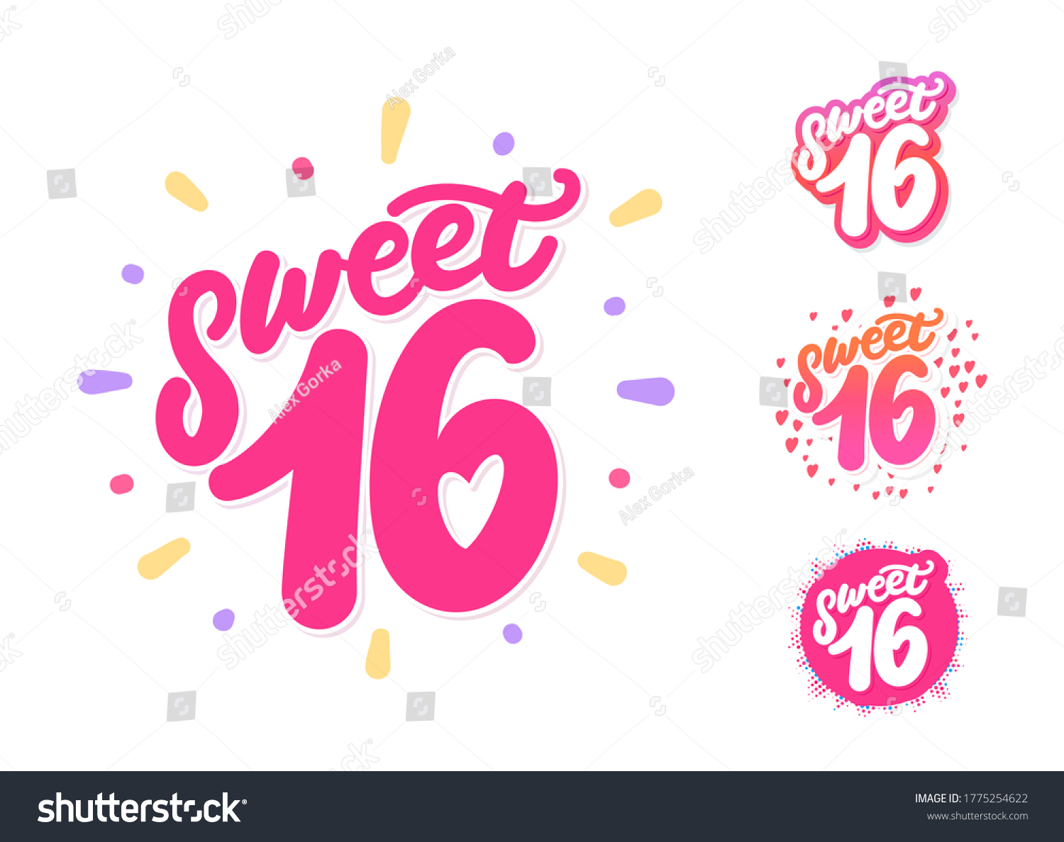 2,761 Sweet 16 birthday Images, Stock Photos & Vectors | Shutterstock