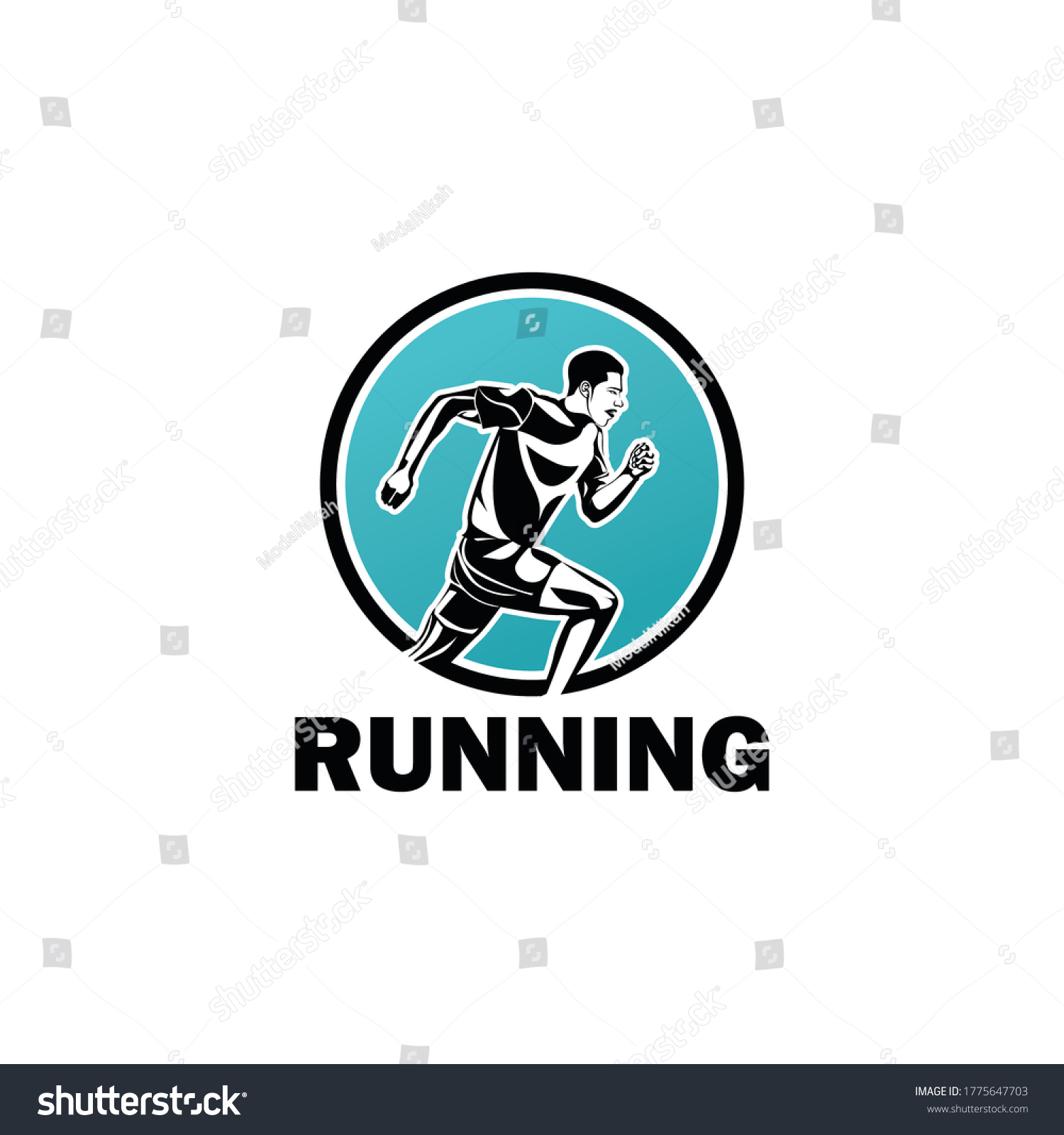 Running Logo Template Design Vector Stock Vector (Royalty Free ...