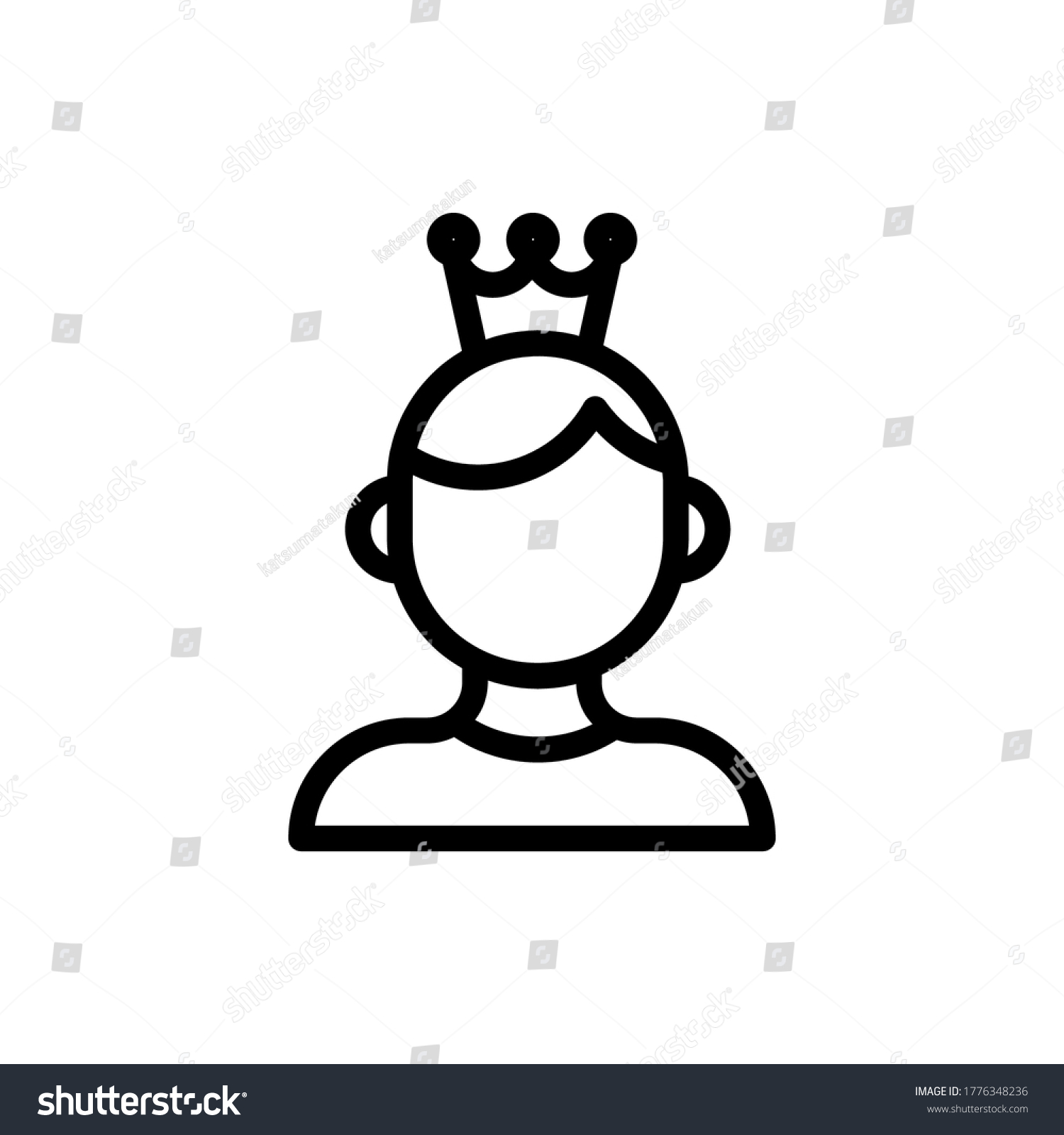 Mom Crown Icon Vector Illustration Outline Stock Vector (Royalty Free ...