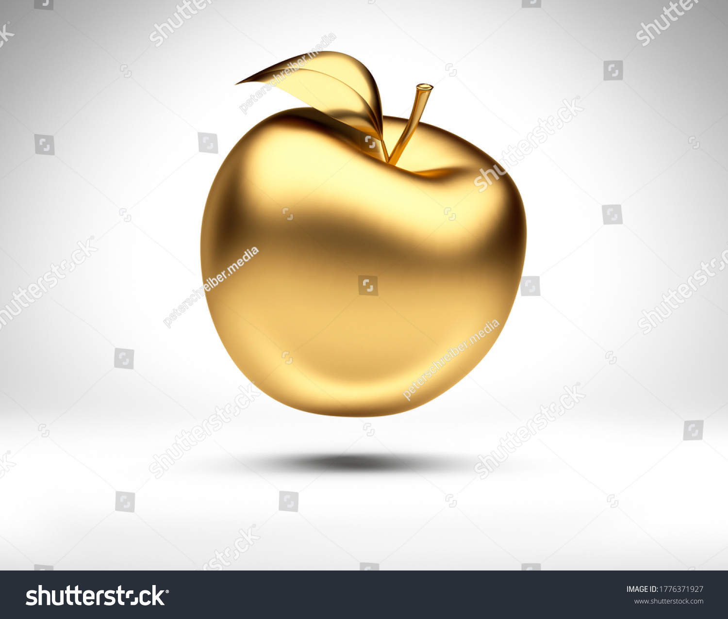 3d Golden Apple простое
