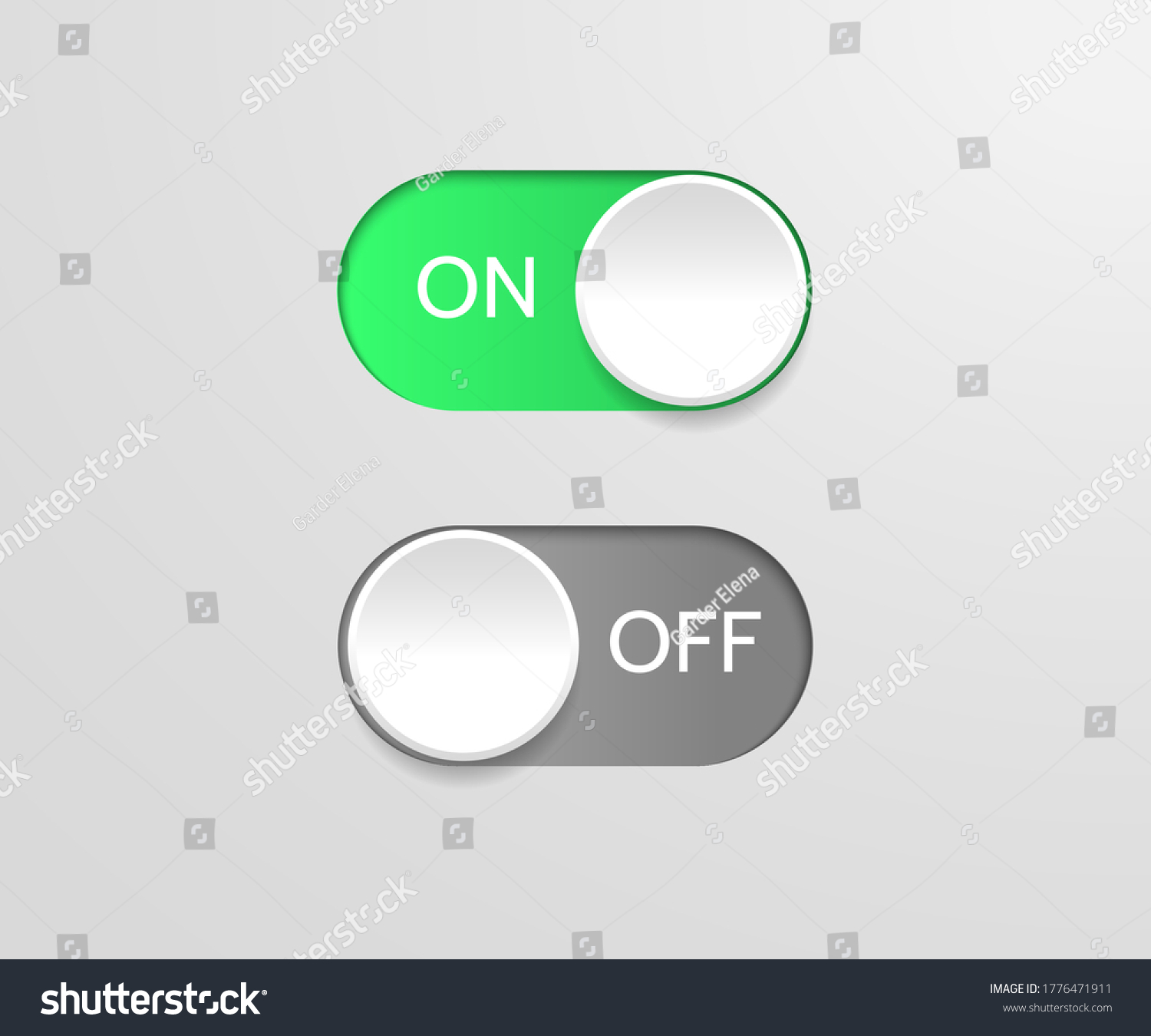 Switch Off On Button Vector Blue Stock Vector (Royalty Free) 1776471911 ...