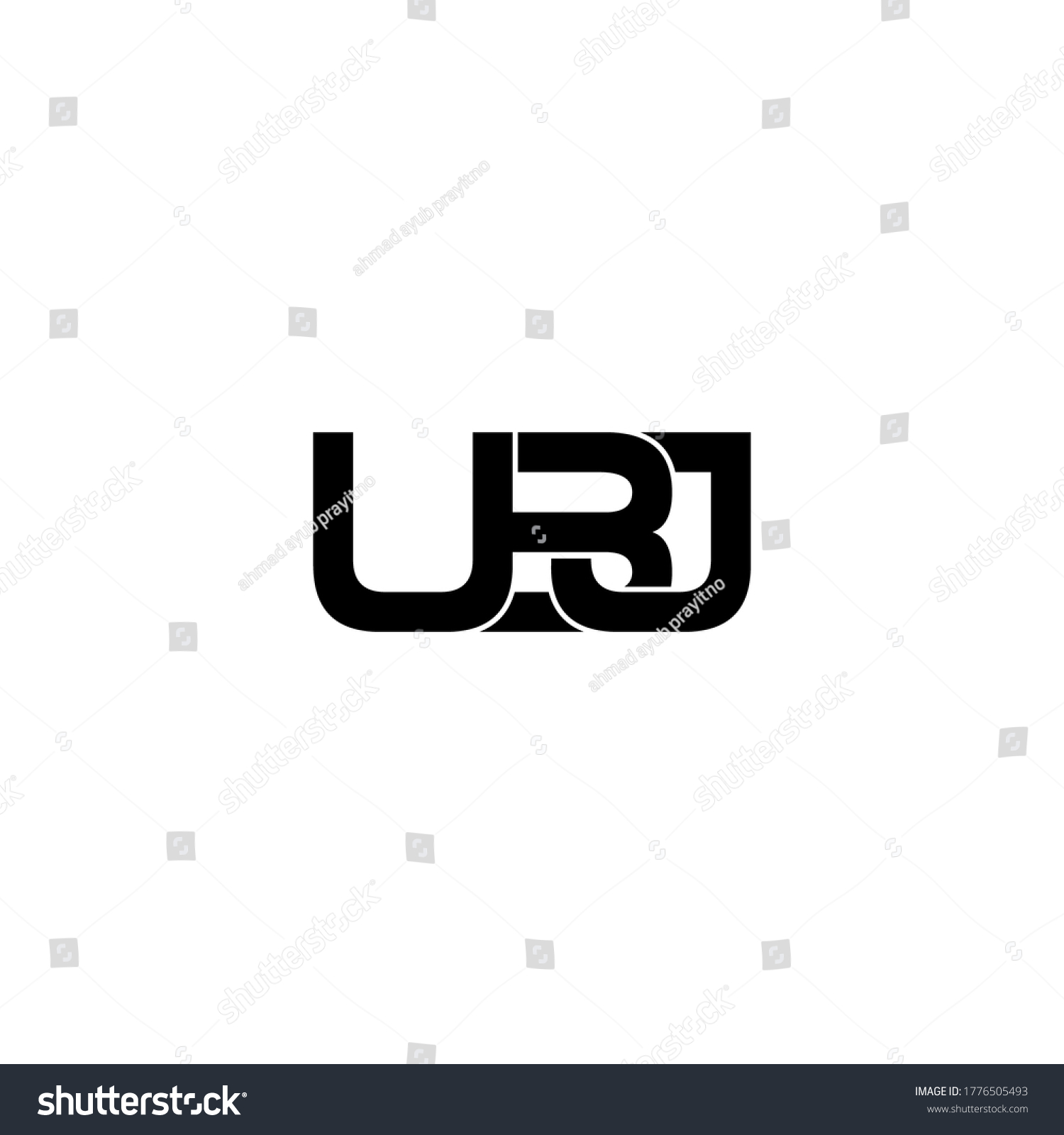 Ubj Letter Original Monogram Logo Design Stock Vector (Royalty Free ...