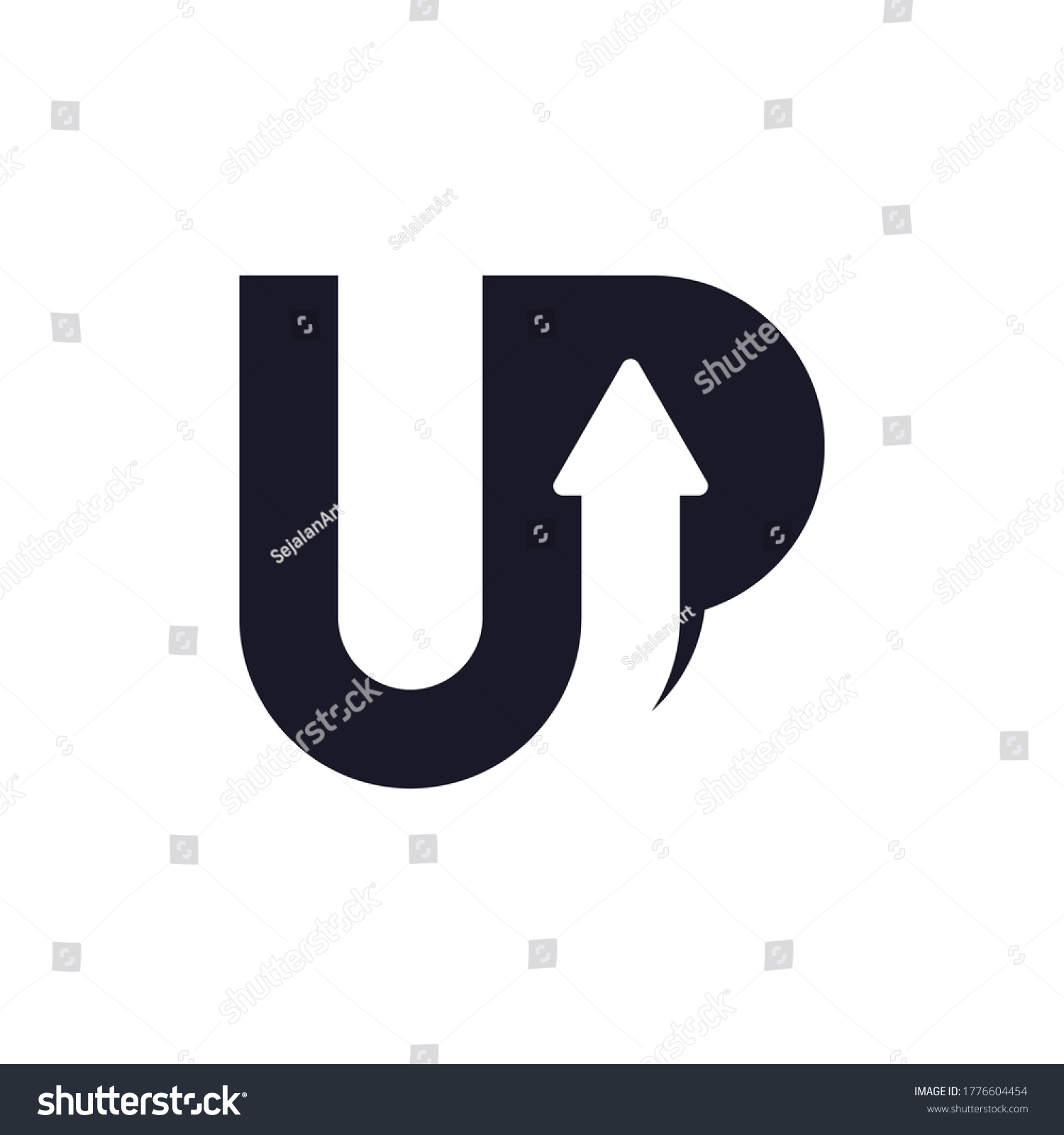 Logo Template Design Concept Letter U Stock Vector (Royalty Free ...