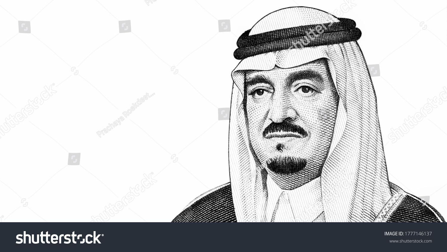 Fahd Bin Abdulaziz Al Saud Portrait Stock Photo 1777146137 | Shutterstock