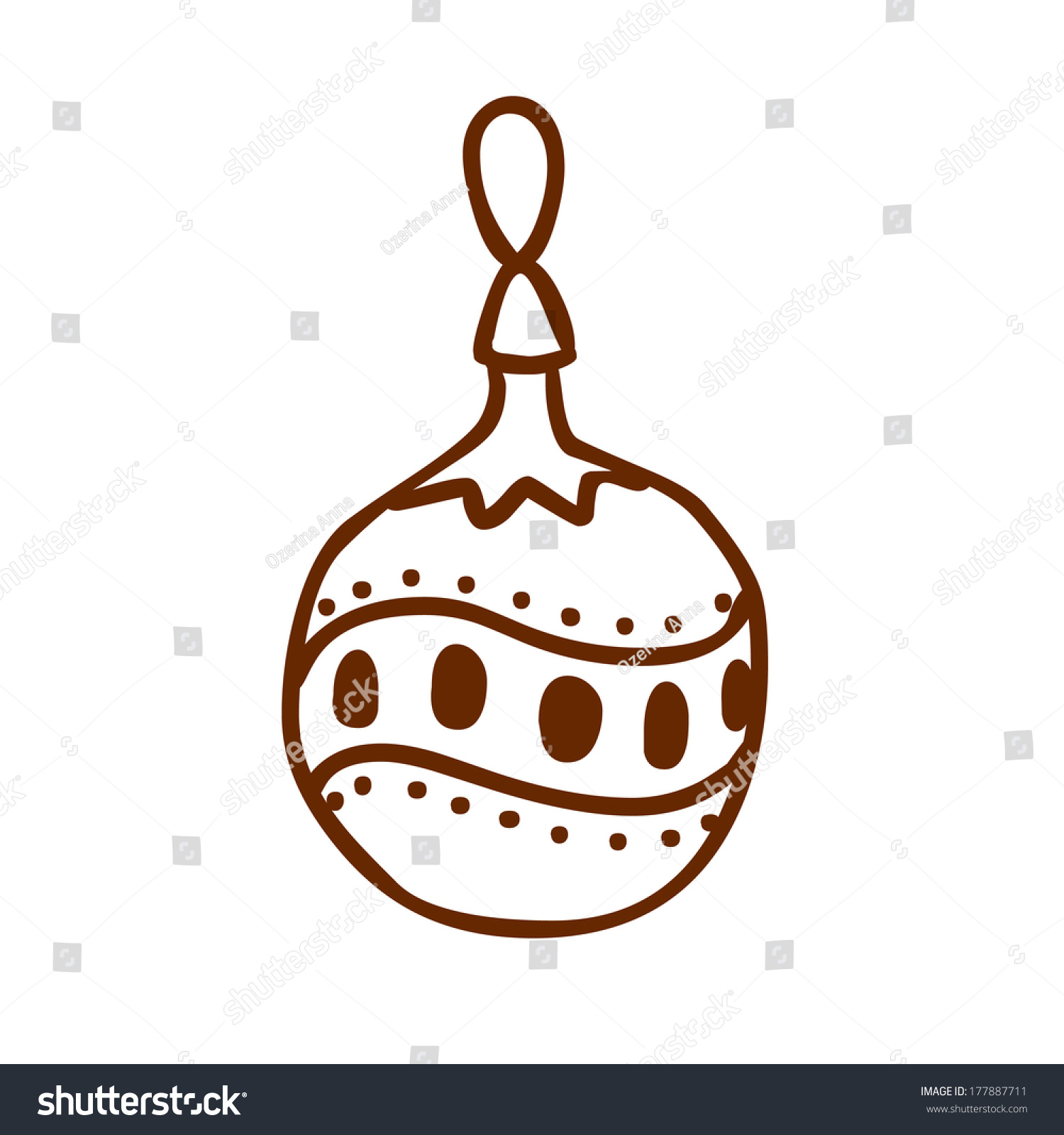 Cute Hand Drawn Vector Illustration Black Stock Vector (Royalty Free ...