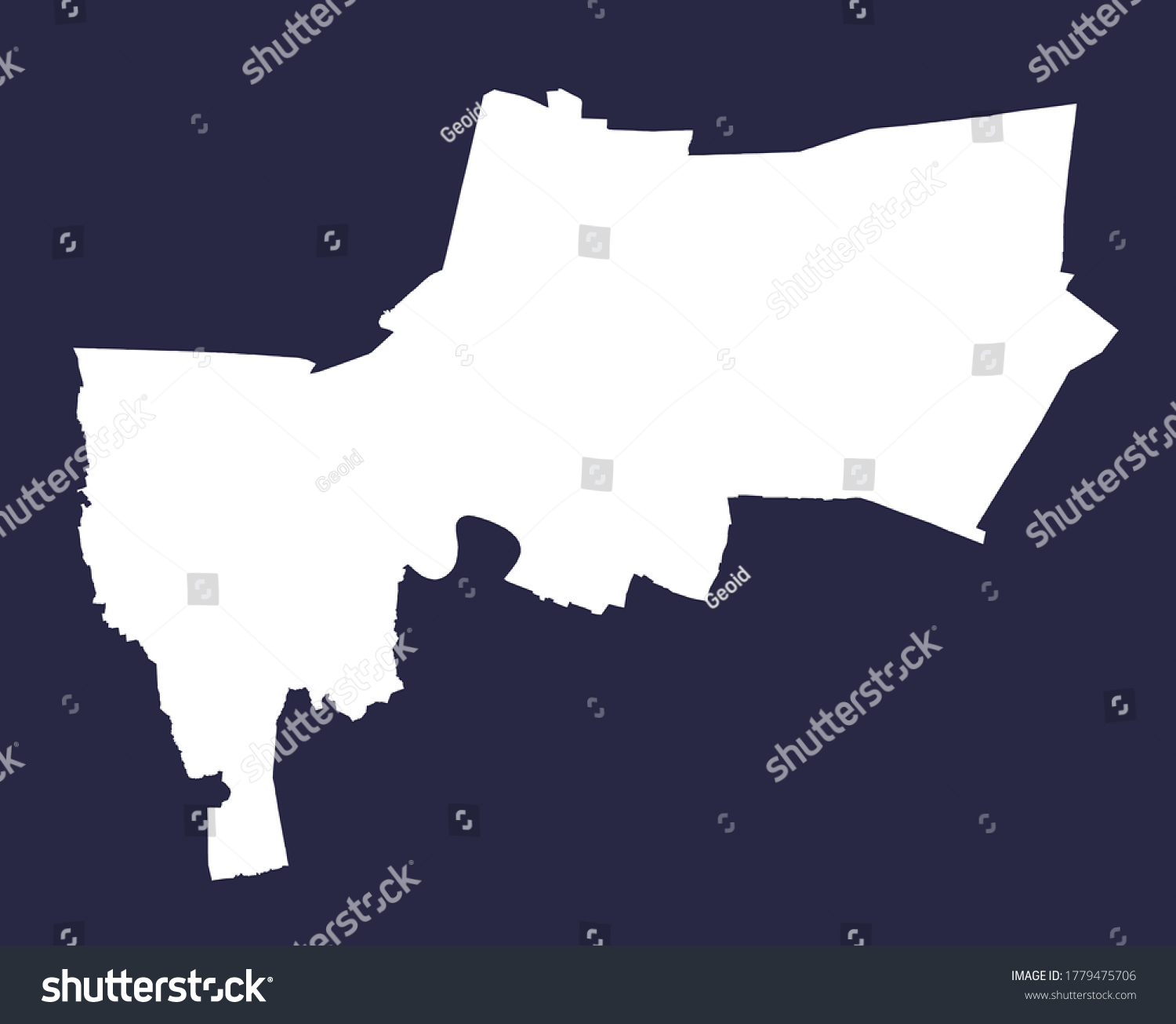 Thailand Bangkok Province Vector Map Stock Vector (Royalty Free ...