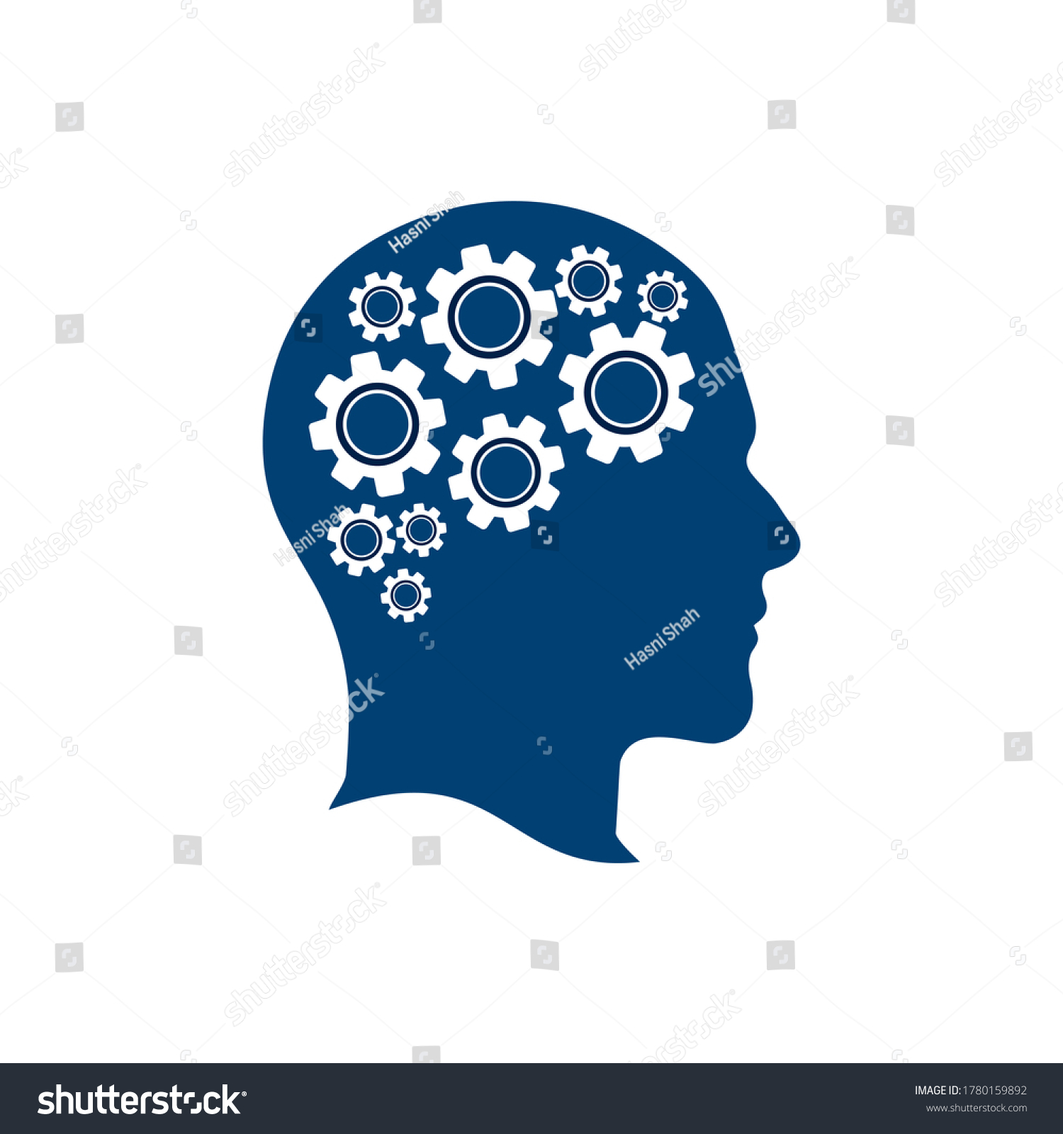 Technology Human Head Logo Icon Design Stock Vector Royalty Free 1780159892 Shutterstock 0767