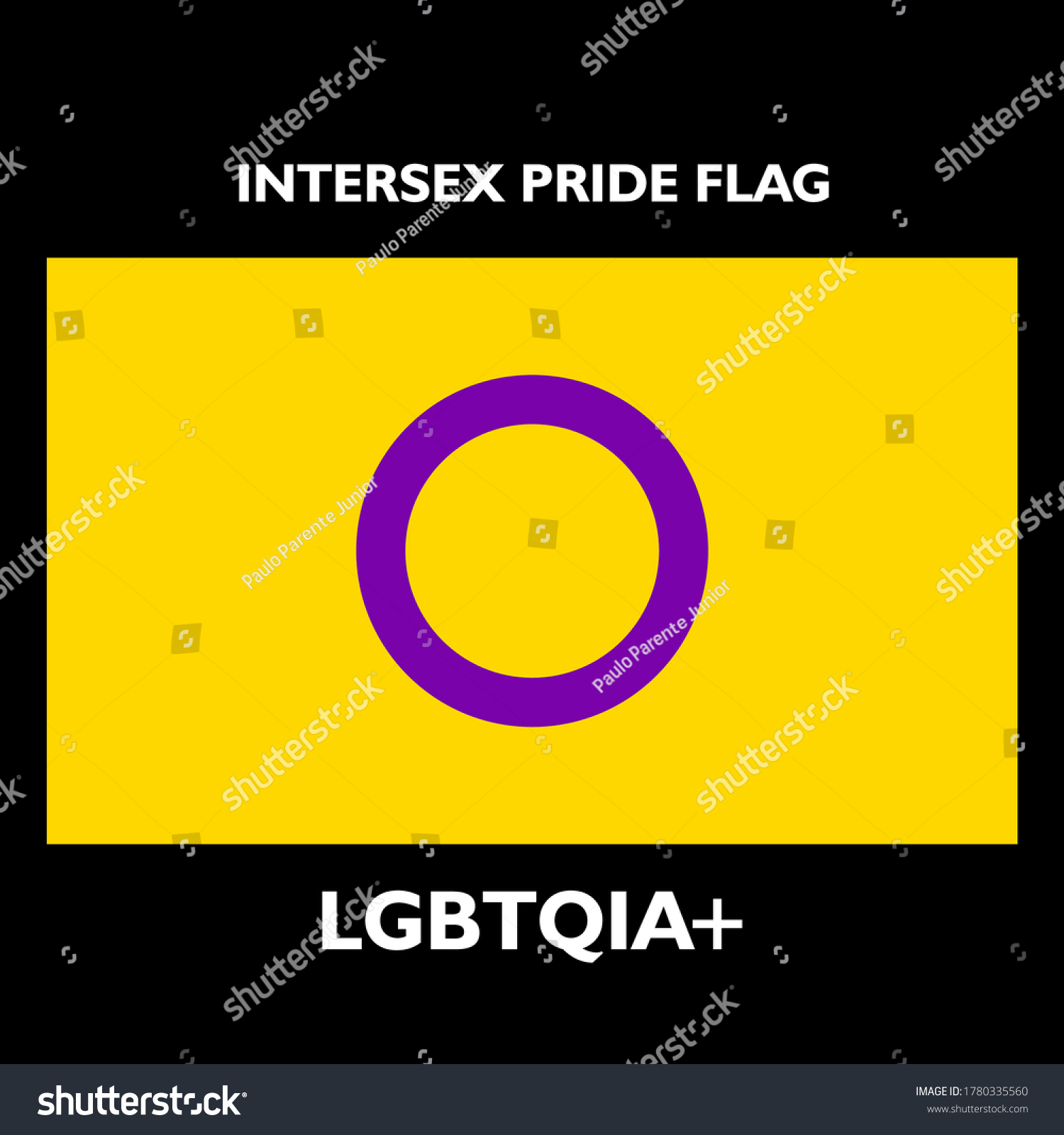 Vector Lgbt Intersex Pride Flag เวกเตอร์สต็อก ปลอดค่าลิขสิทธิ์ 1780335560 Shutterstock 4239