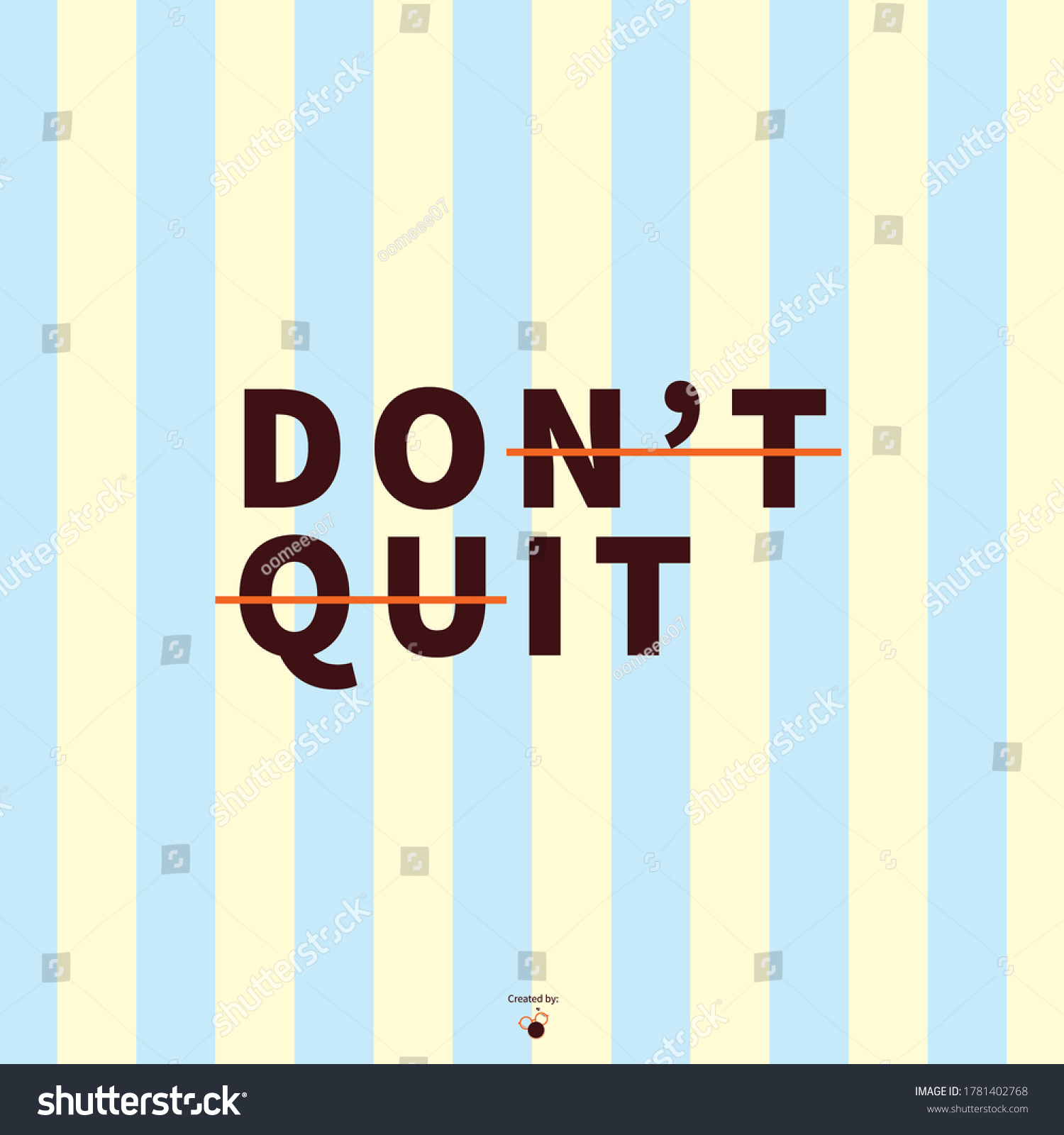 Motivational Quotes Quit Do On Light Stock Vector (Royalty Free ...