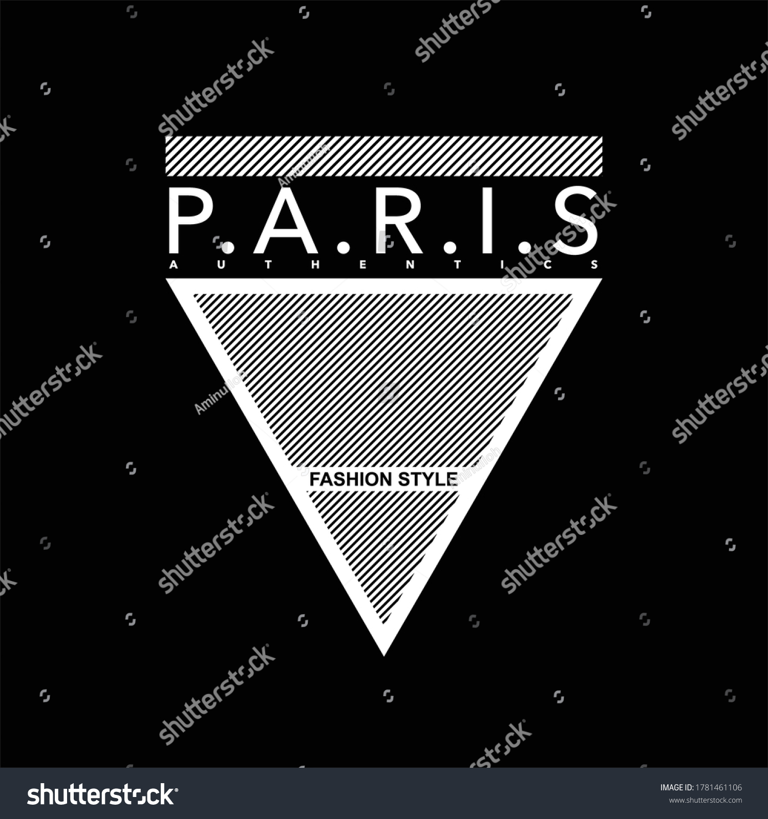 Paris Authentics Fashion Style Line Texture Stock Vector (Royalty Free ...