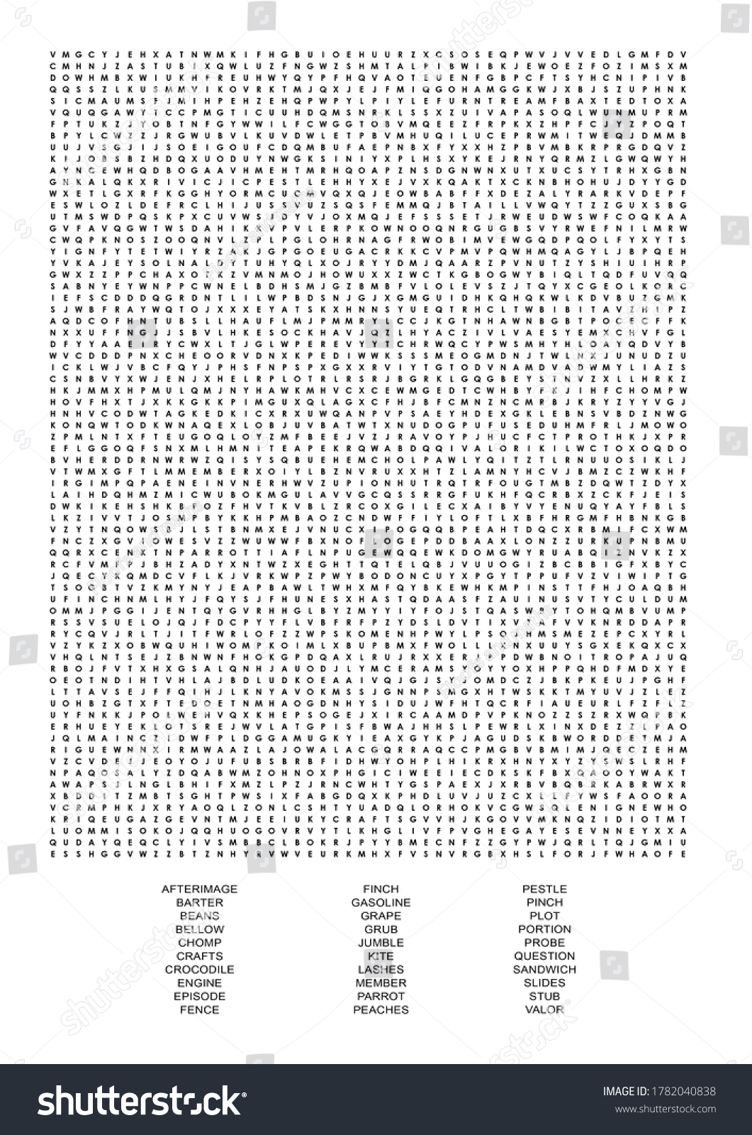 a4sized super difficult word search 39 stock illustration 1692842902 shutterstock
