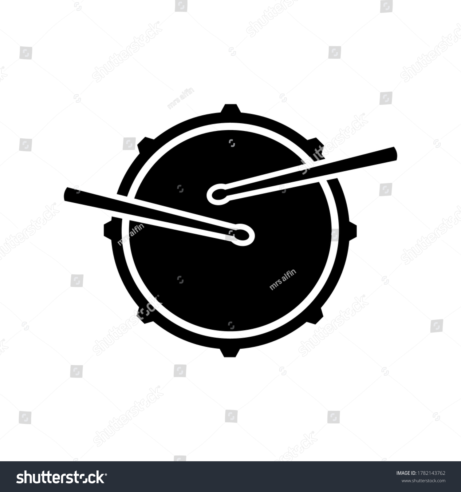 Snare Drum Vector Eps10 Iconsnare Drum Stock Vector Royalty Free