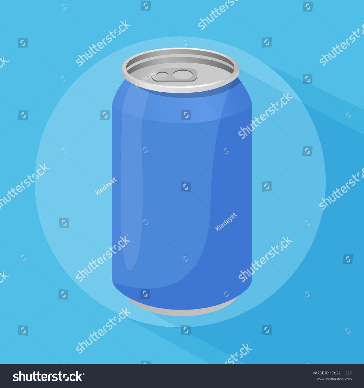 Cans Beverage Flat Design Template Aluminum Stock Vector (royalty Free 