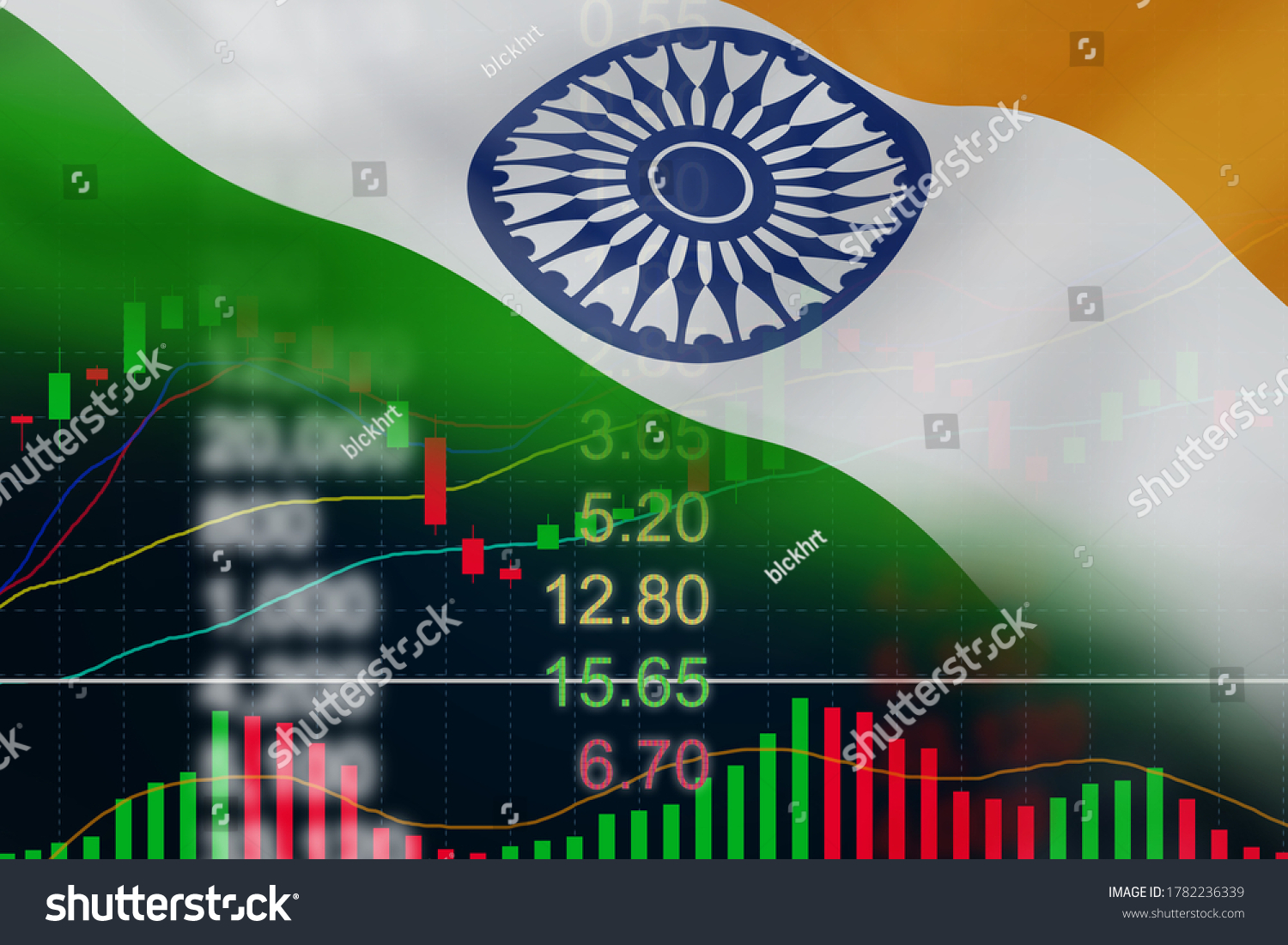 India Stock Market Forex Indicator Trading Stock Illustration