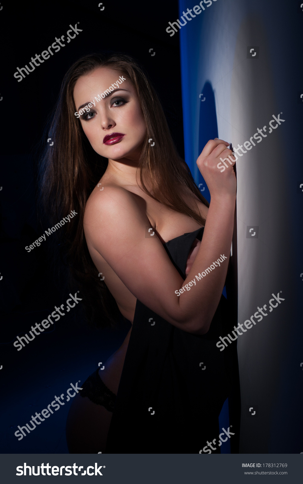 Girl Covers Her Naked Breasts Stock Photo Shutterstock