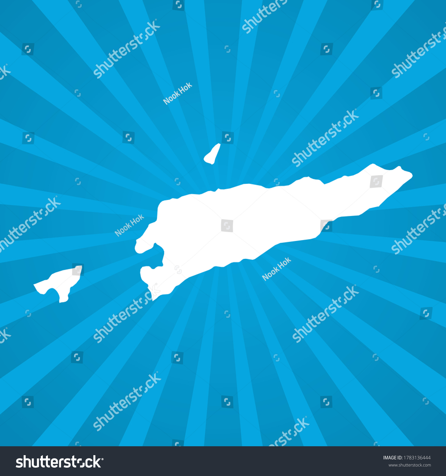 Map East Timor Blue Comic Pop Stock Vector (Royalty Free) 1783136444 ...