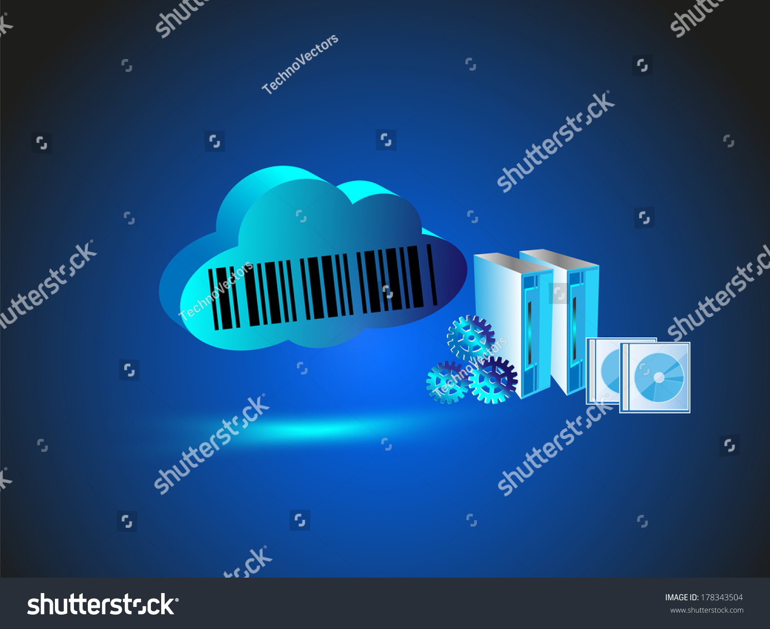 Concept Security Bar Code Usage Cloud Stock Vector Royalty Free Concept Security Bar Code Usage Cloud Stock Vector Royalty Free