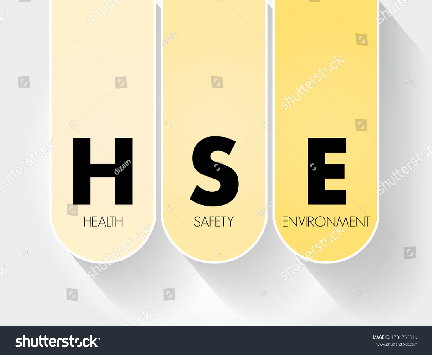 Hse Health Safety Environment Acronym Concept Stock Vector Royalty Free 1784753819 Shutterstock