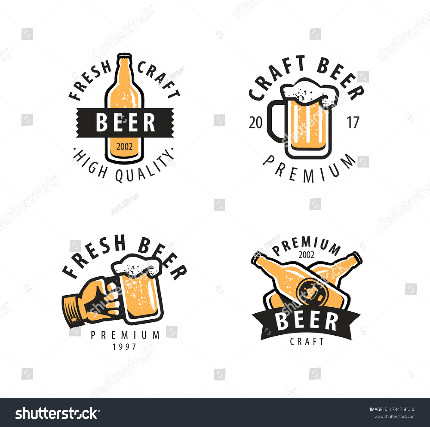 Beer Symbol Label Pub Restaurant Drink Stock Vector (Royalty Free ...