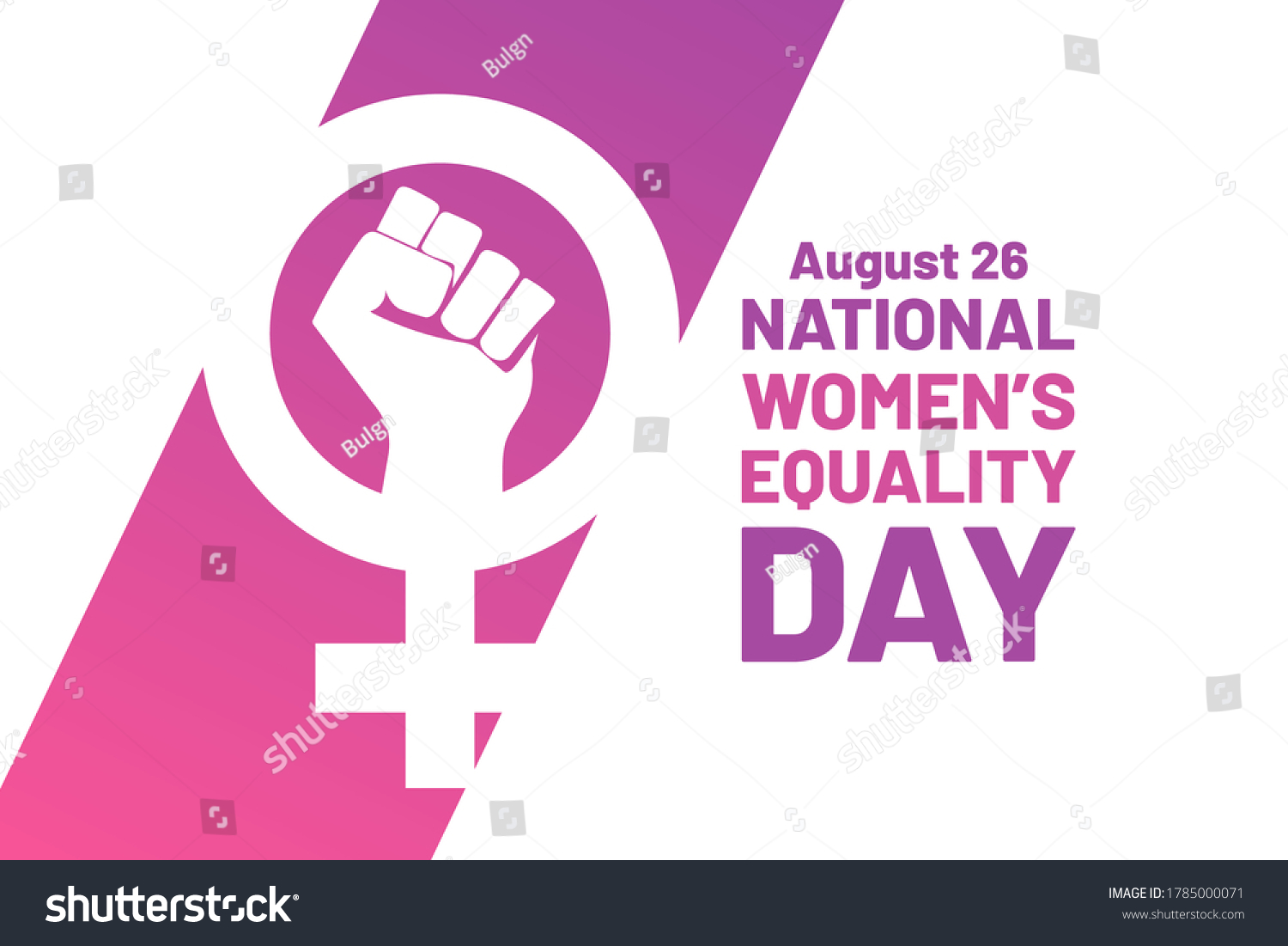 Womens Equality Day August 26 Holiday Stock Vector Royalty Free