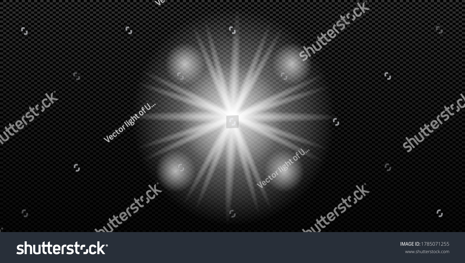 Glowing Lights Effect Flash Burst Stars Stock Vector (Royalty Free ...